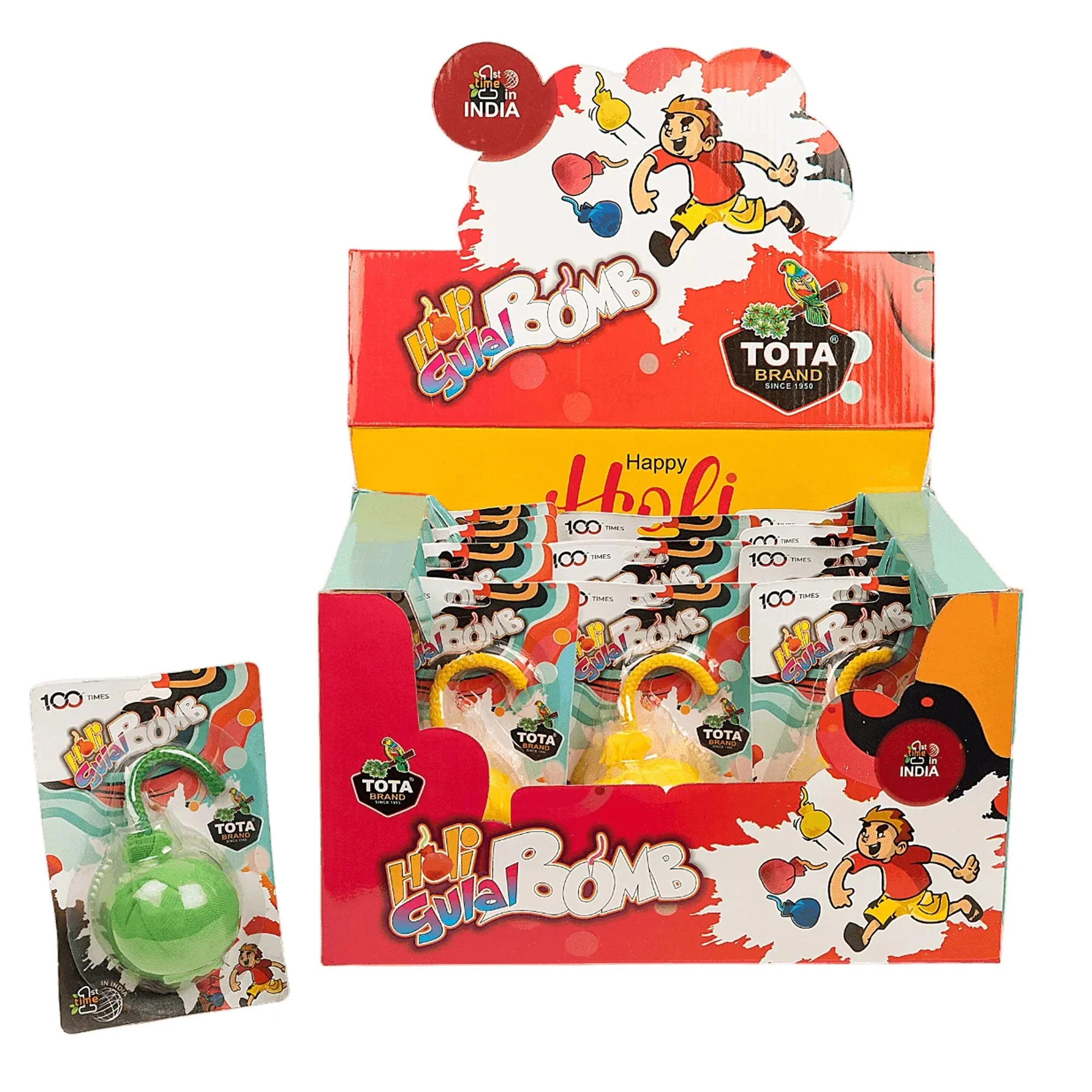 Tota Holi Gulal Ball 60gm | Holi Celebration Gulal Color Bomb Toy - Image 4