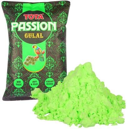 TOTA Passion Neon Glow Natural Holi Colours Powder - Pack of 5 Herbal Gulal (80 Gram Each)-Red, Blue, Yellow, Green and Orange - Image 6