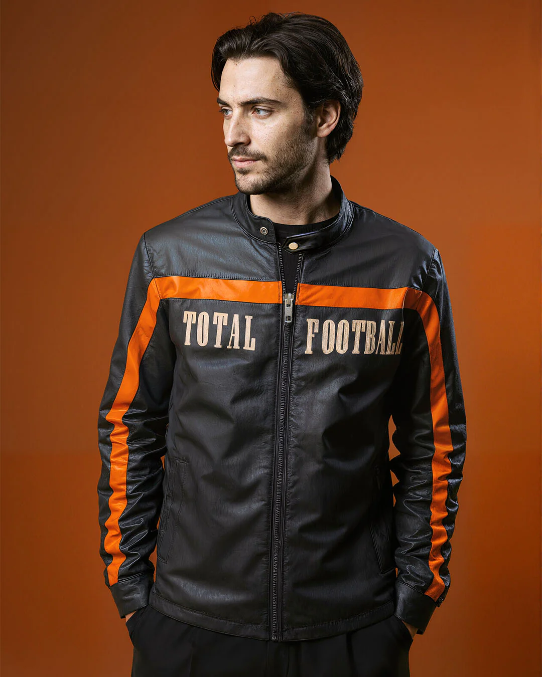 Total Football Pure Leather Jacket - Image 5