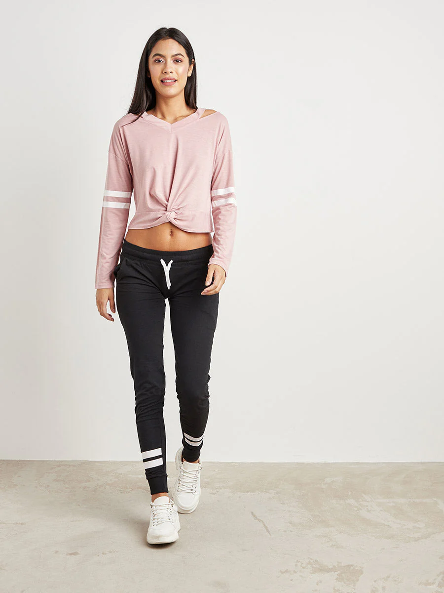 Trackpants With Contrast Drawstring - Image 2