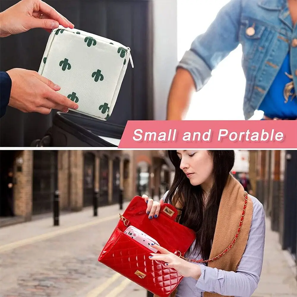 Travel Sanitary Pad Pouch Multi-Purpose Portable Compact Period Bag  1 pc - Image 6