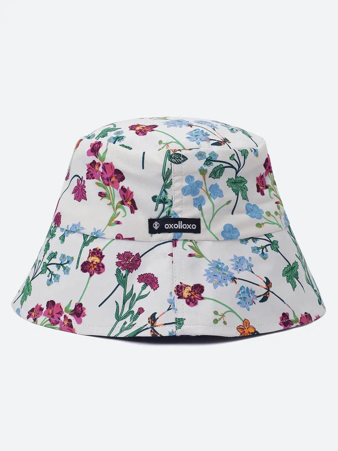 Trendz Floral Print Reversible Women Bucket Hat For Stylish - Image 3