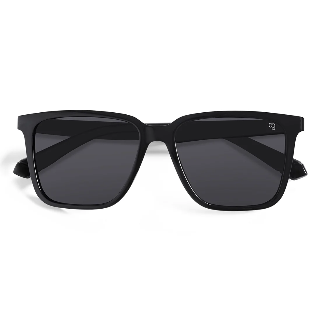 Trinity Black Polarized Square Sunglasses - Image 4