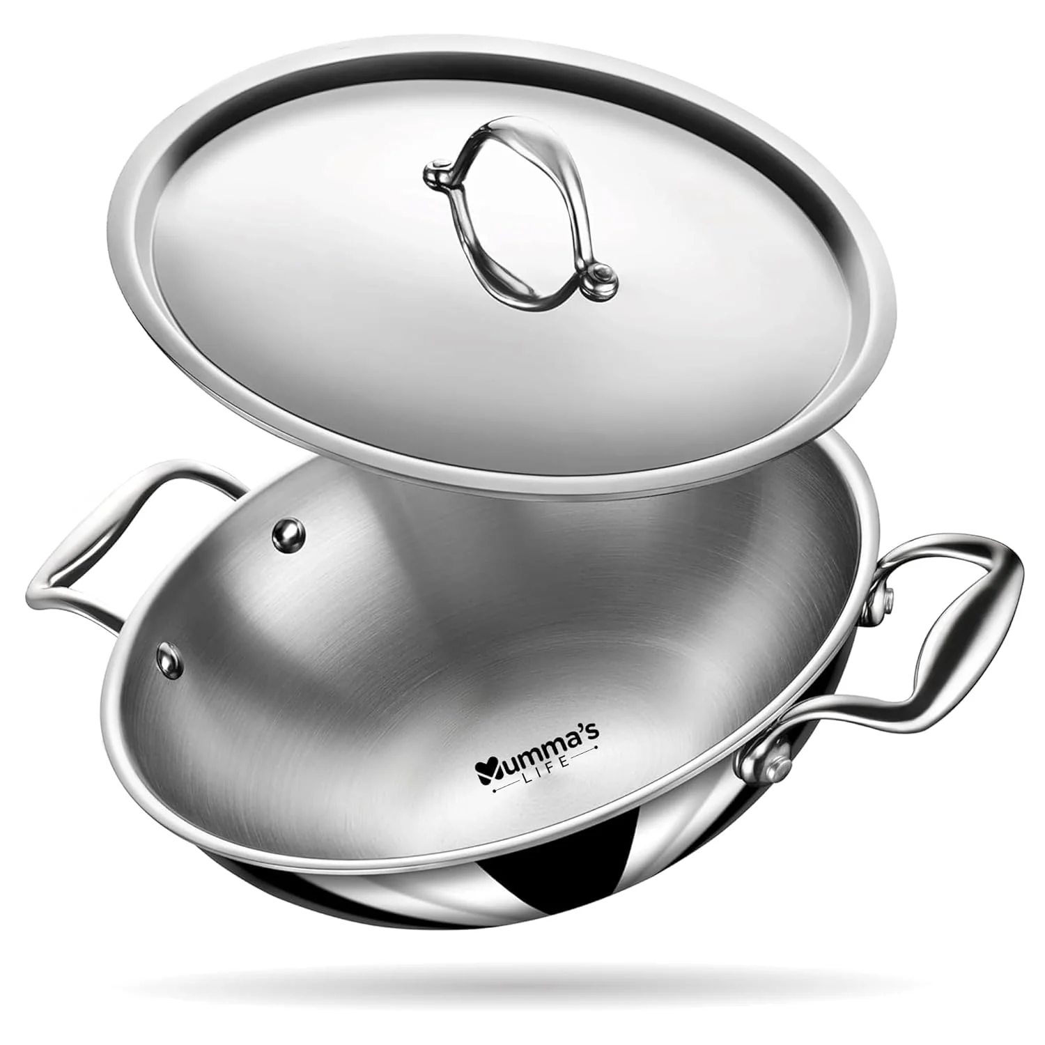 Triply Stainless Steel Kadai with Heavy Bottom - Image 10