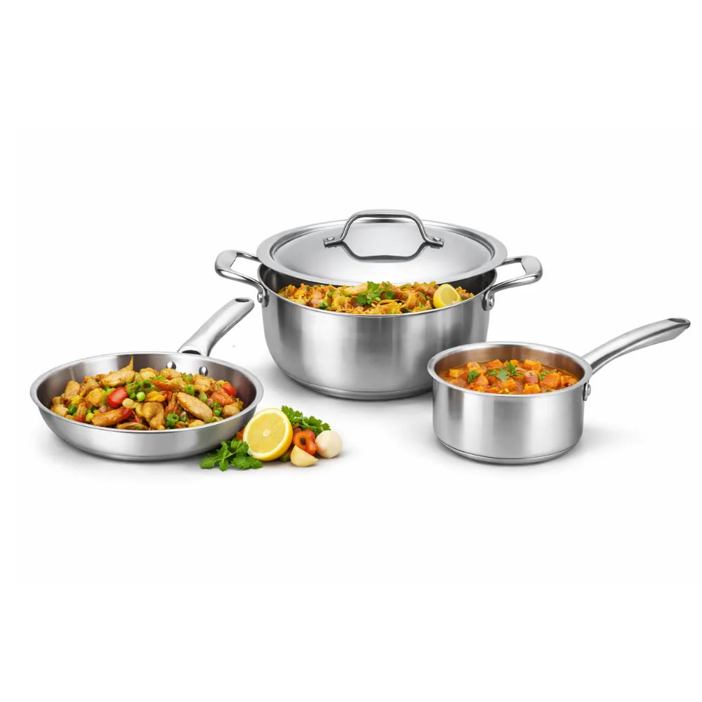 Triply Stainless Steel Kadai with Heavy Bottom - Image 29