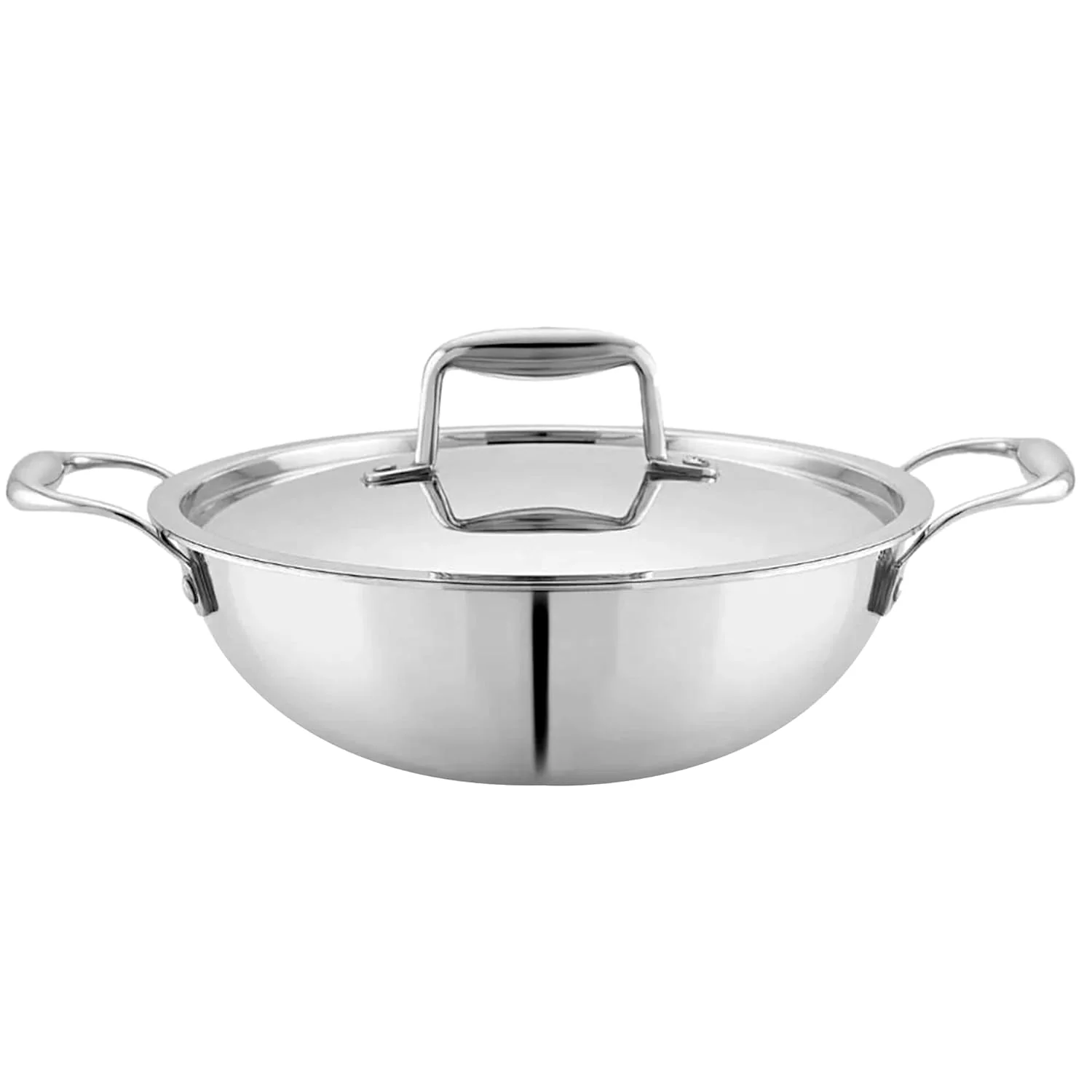 Triply Stainless Steel Kadai with Heavy Bottom - Image 8