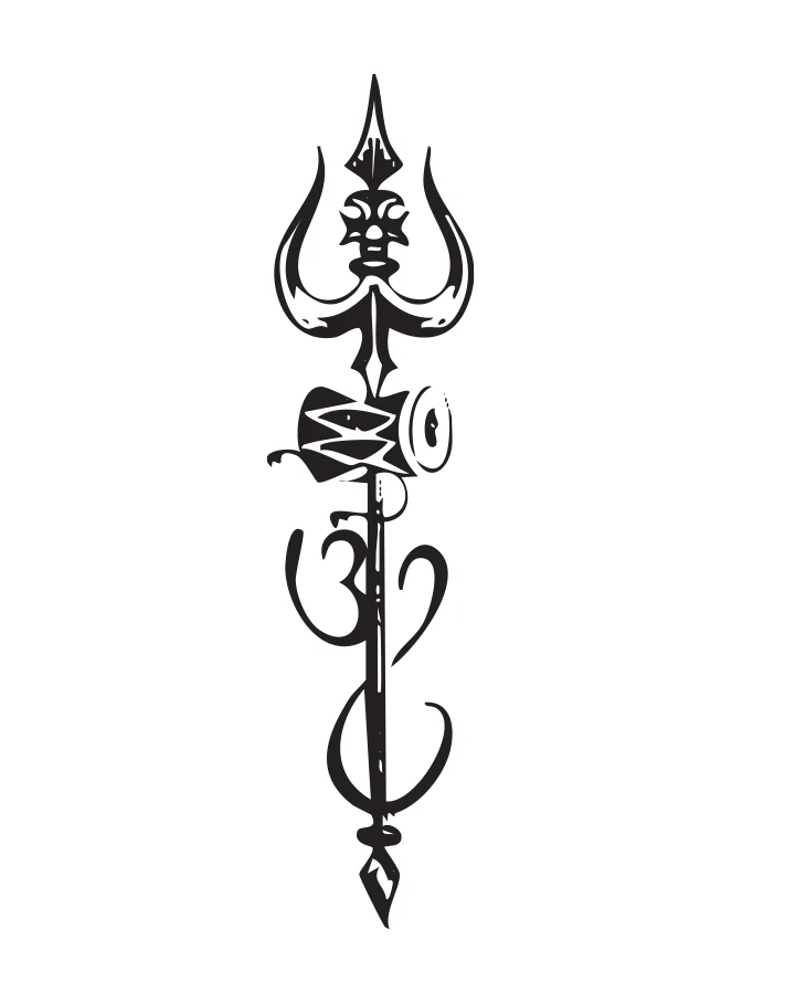 Trishul with Om