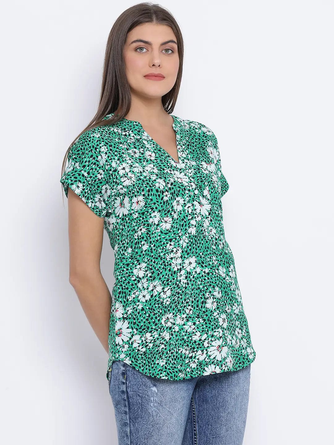 Tropical Shade Women Top - Image 4