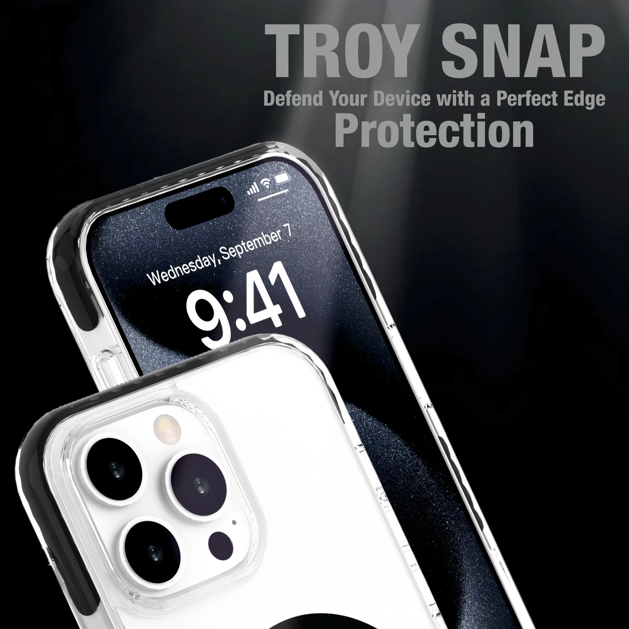 TROY SNAP Magnetic Charging Mag-Safe Compatible Case for iPhone 16 Series - Image 3