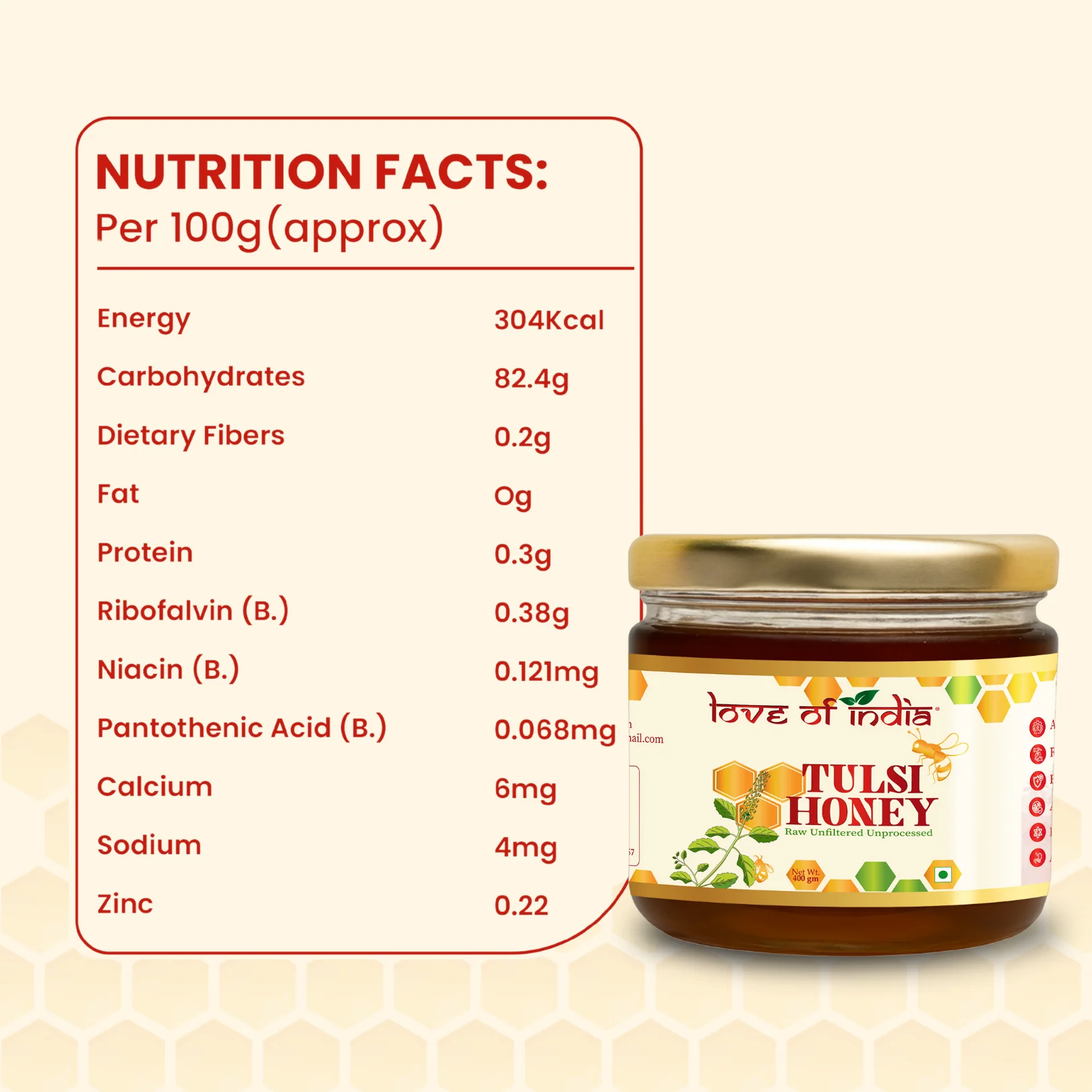 Tulsi Honey 400g | 100% Pure – Manages Stress & Boosts Immunity - Image 6