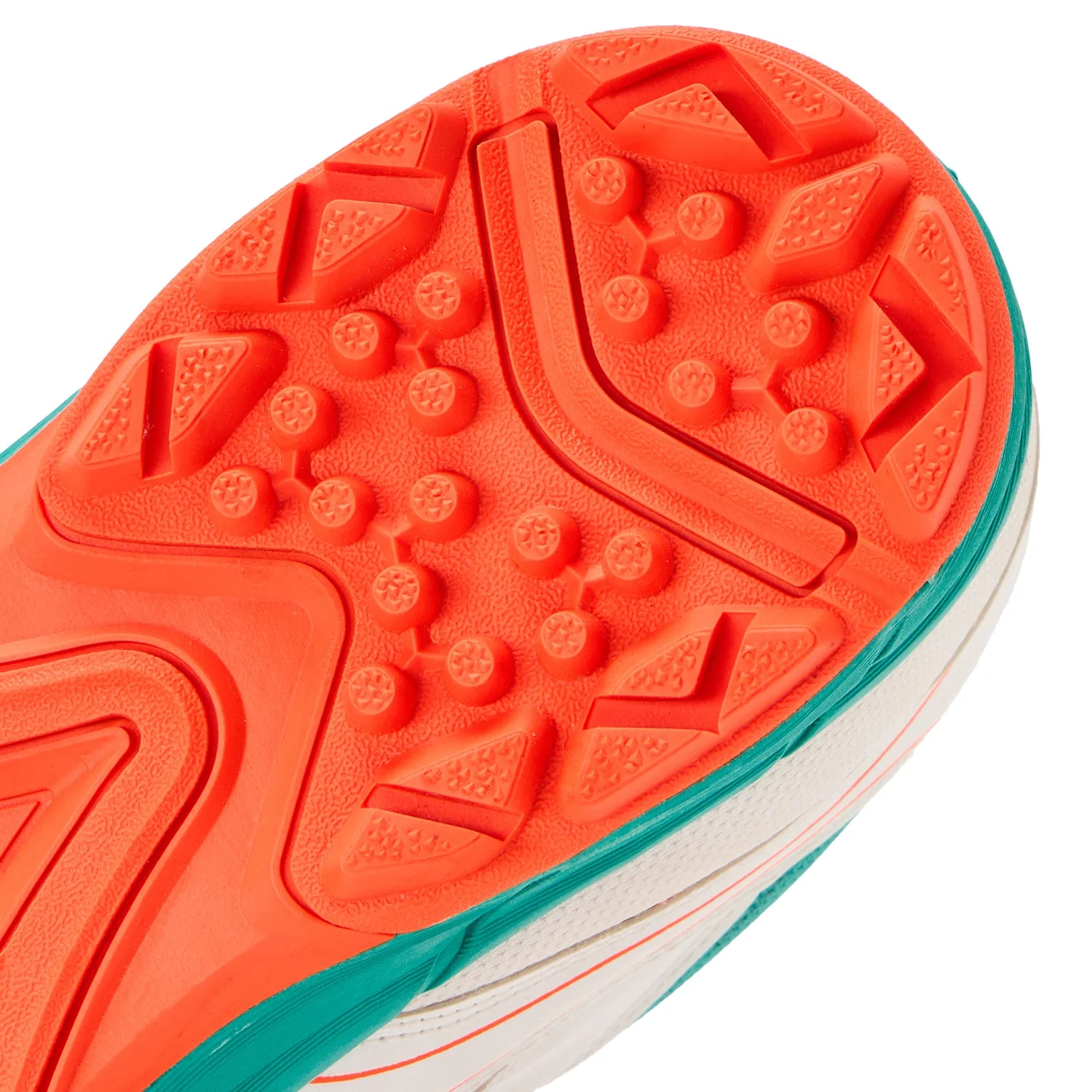 TurfPro Cricket Shoes - Mint-Orange - Image 2