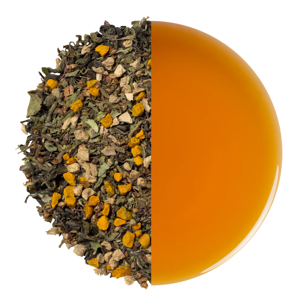 Turmeric Ginger Tulsi Green Tea - Teabags - Image 4