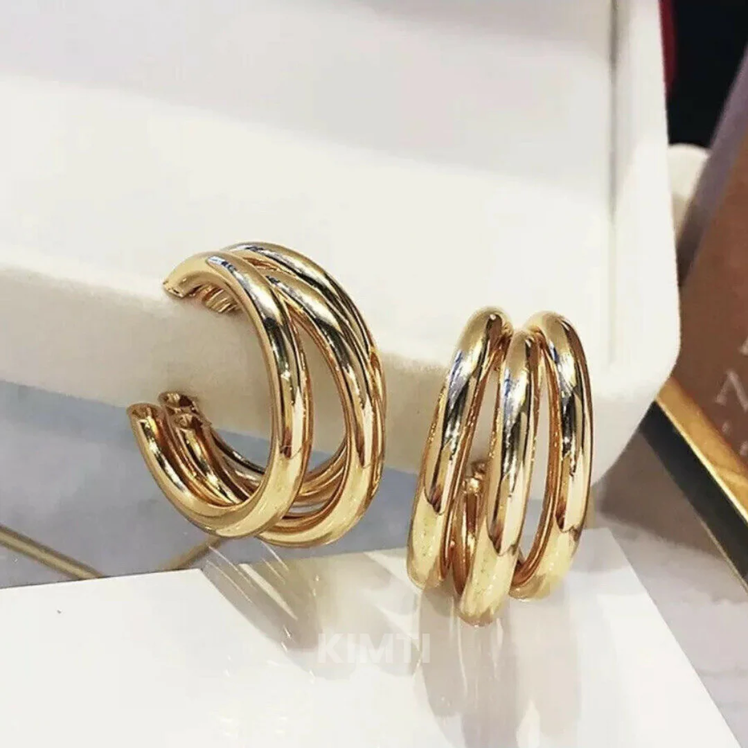 Turn Him On Golden Hoops Earring - Image 12