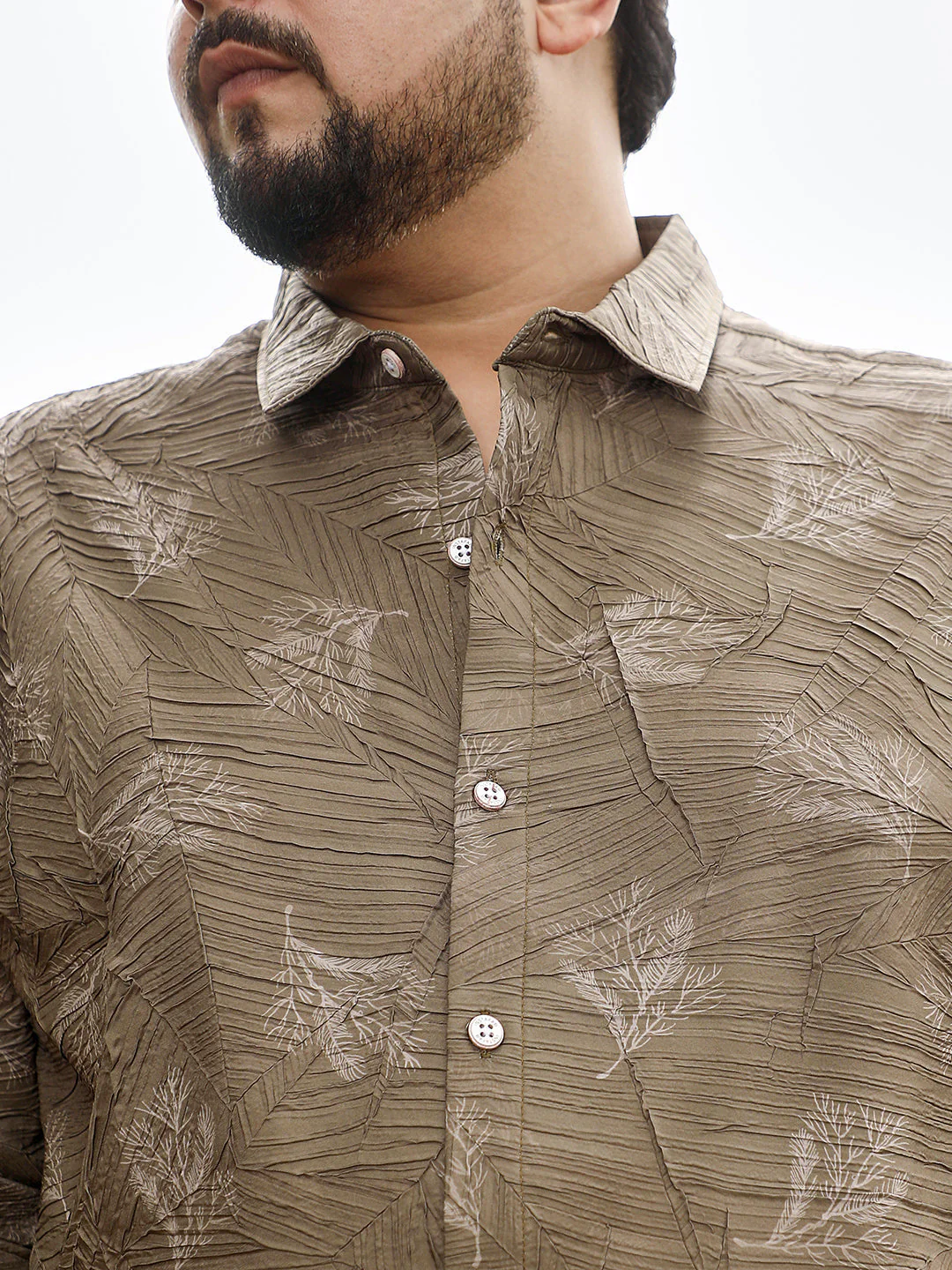 Twig-Imprint Foliage-Tactile Shirt - Image 7