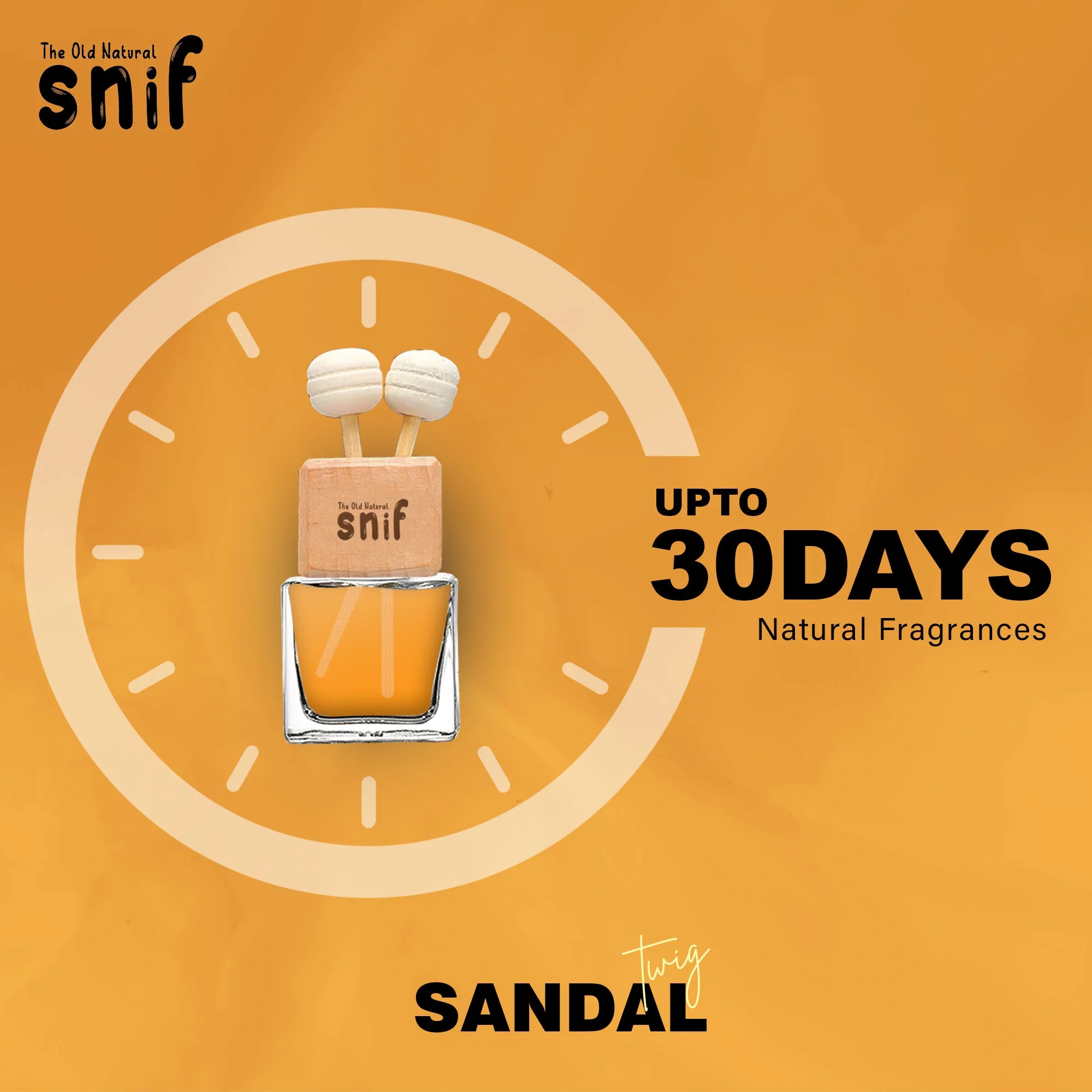 Twig Sandalwood Premium Vent Car Perfume - 10ml Luxury Car Fragrance Long-Lasting Car Air Freshener - Image 4