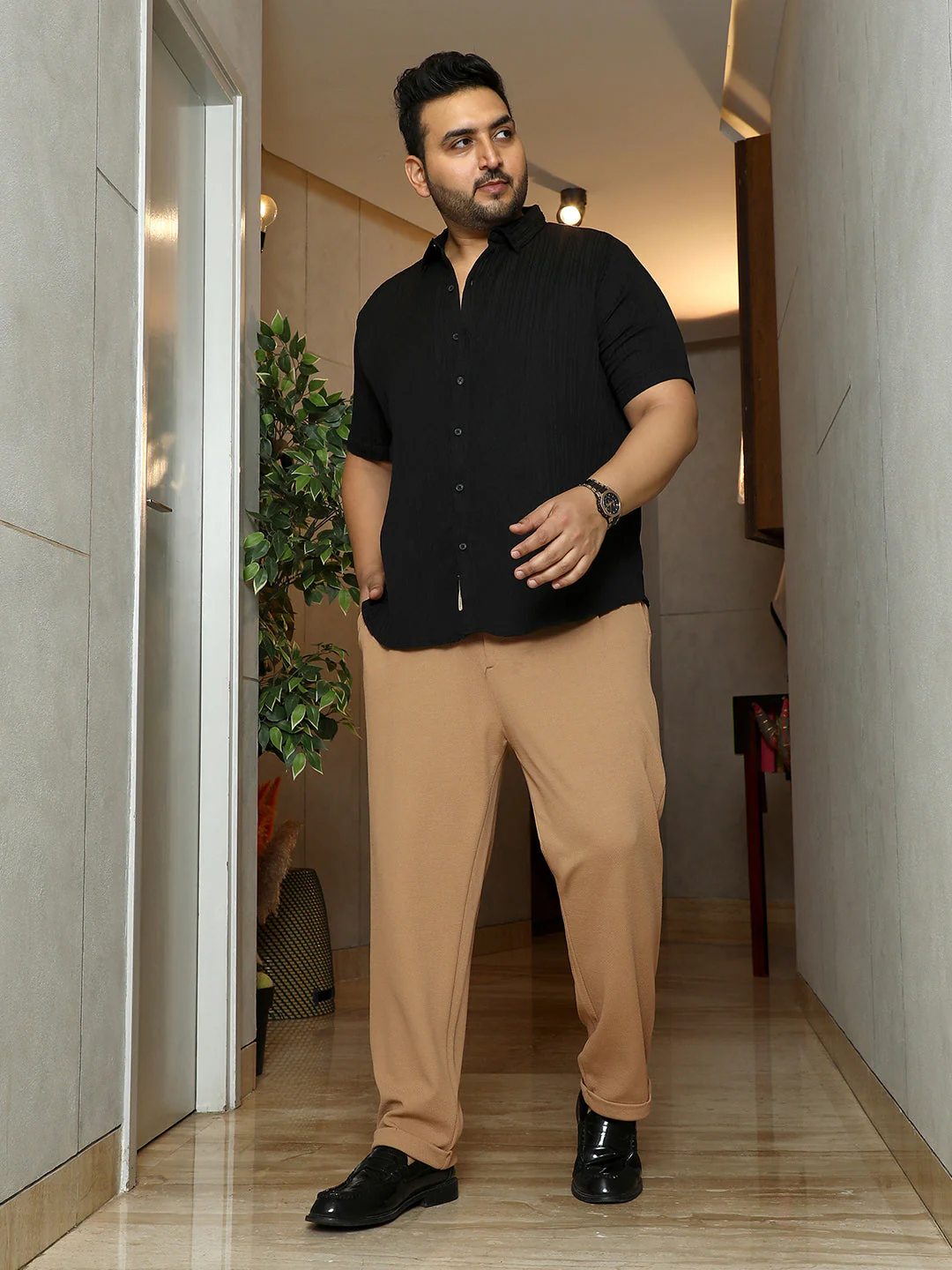 Twill-Pleated Trousers - Image 5