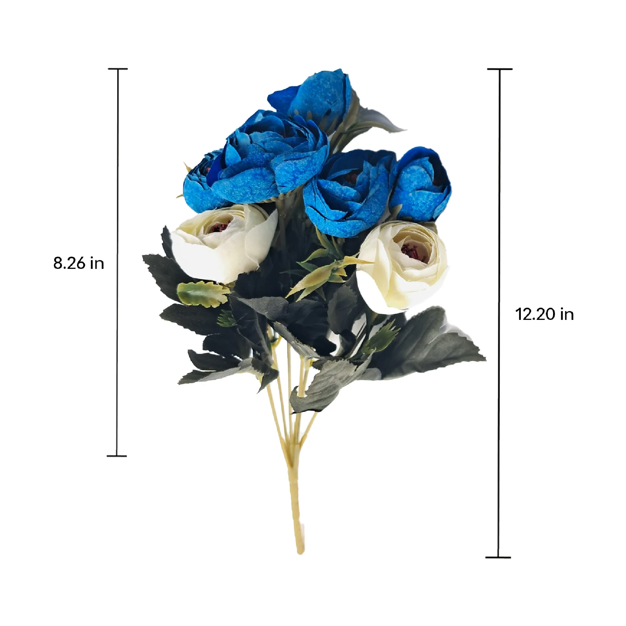 Twin Colour Peony Artificial Flowers - Image 20
