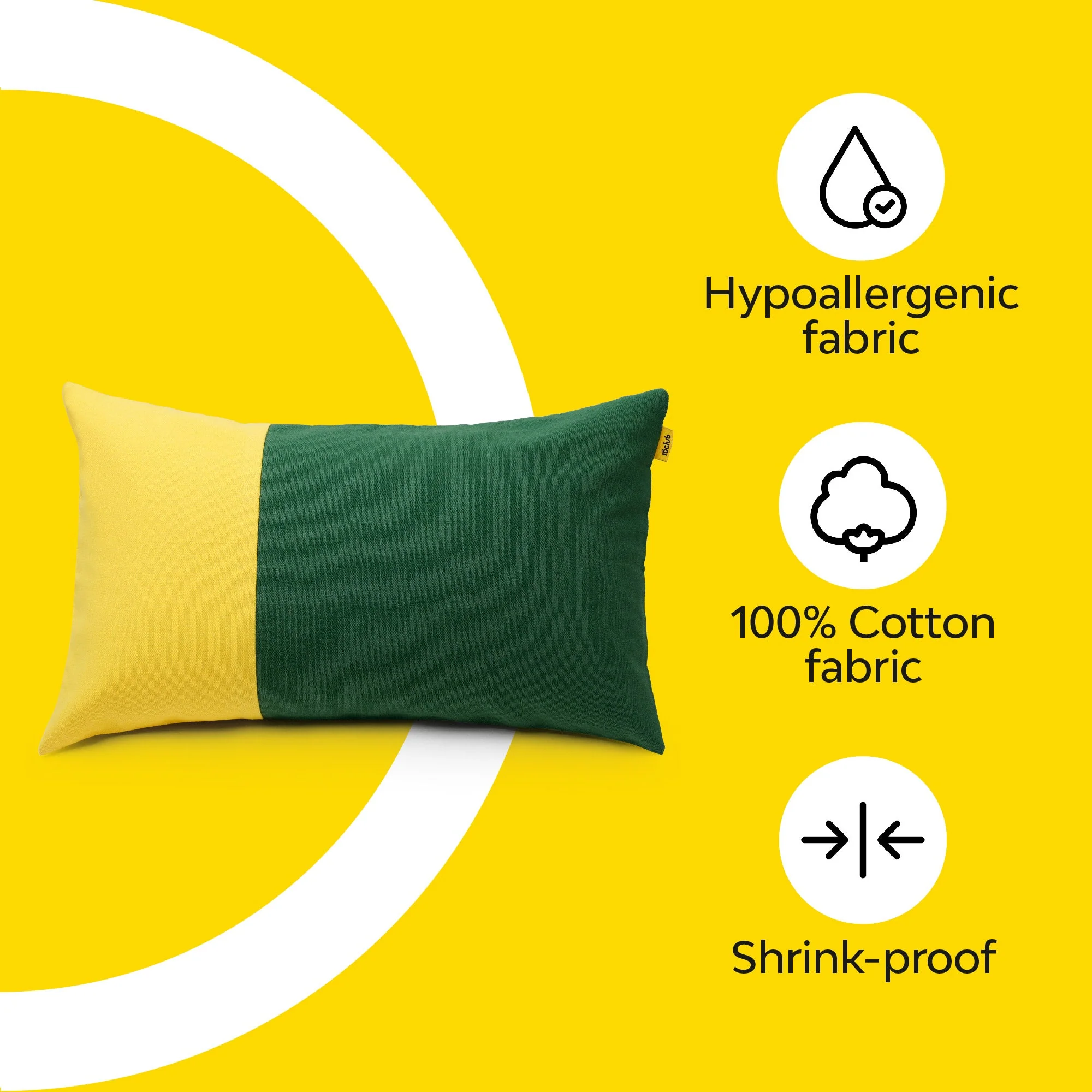 Two Tone Lumbar Cushion Cover | Set Of 2 - Image 11