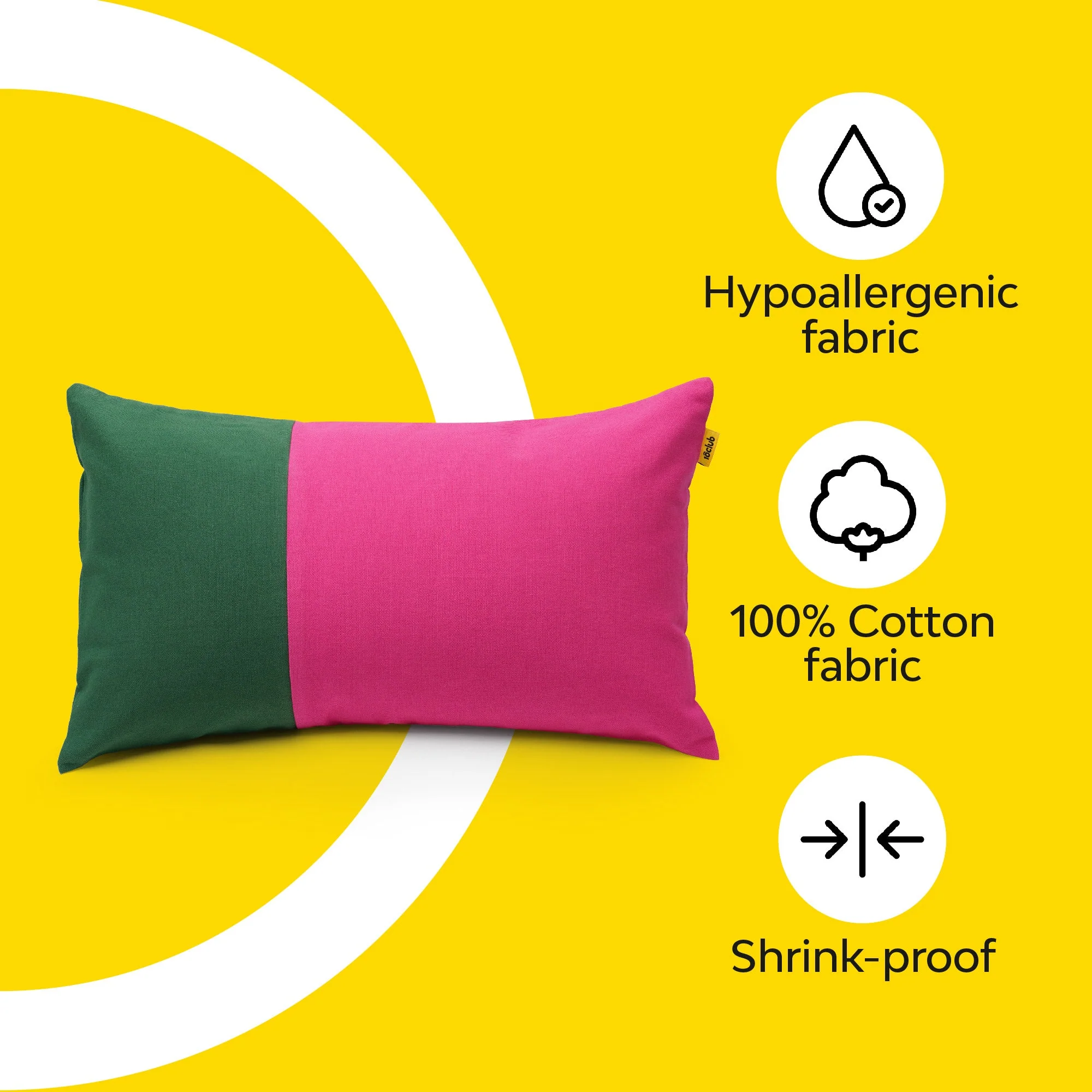 Two Tone Lumbar Cushion Cover | Set Of 2 - Image 18
