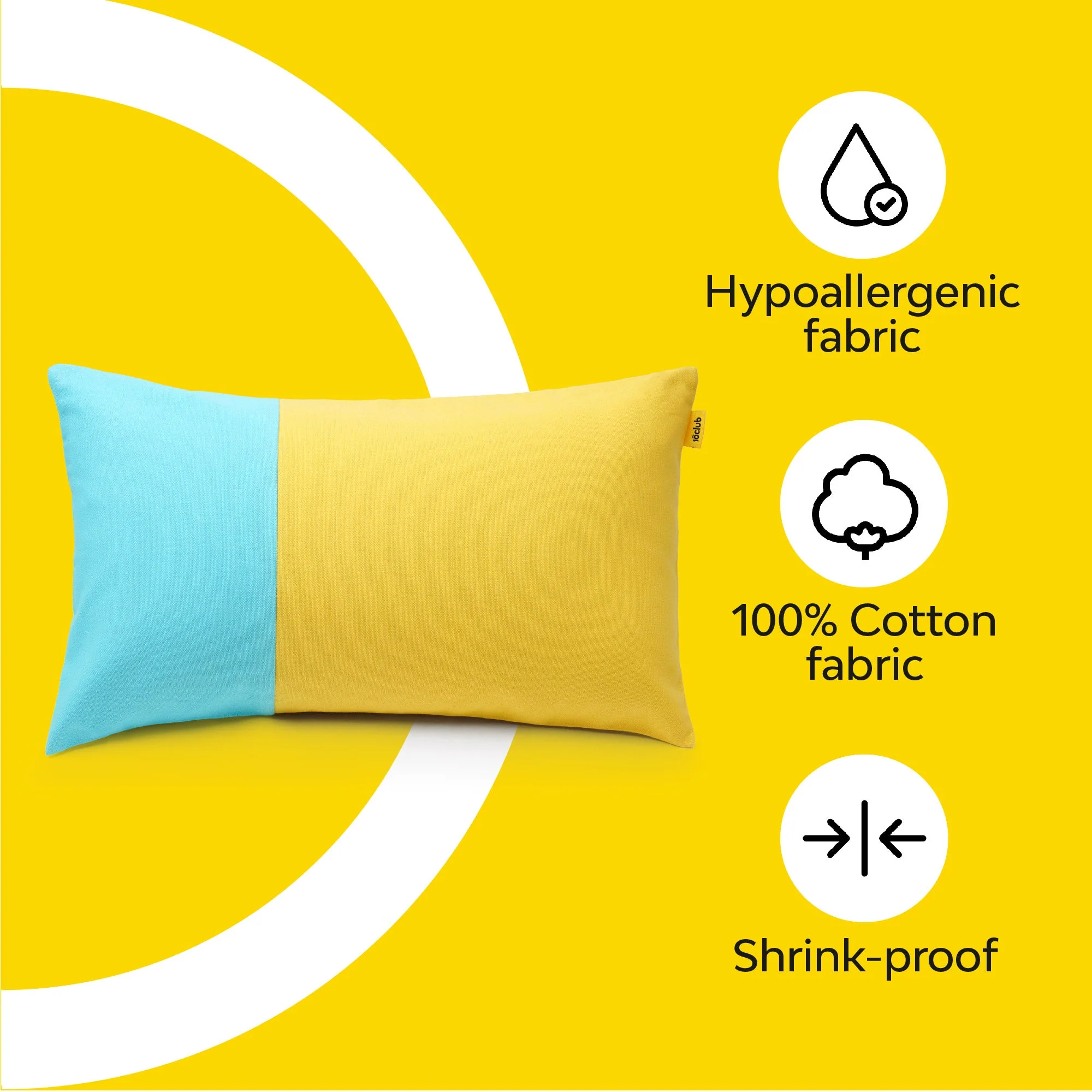 Two Tone Lumbar Cushion Cover | Single - Image 25