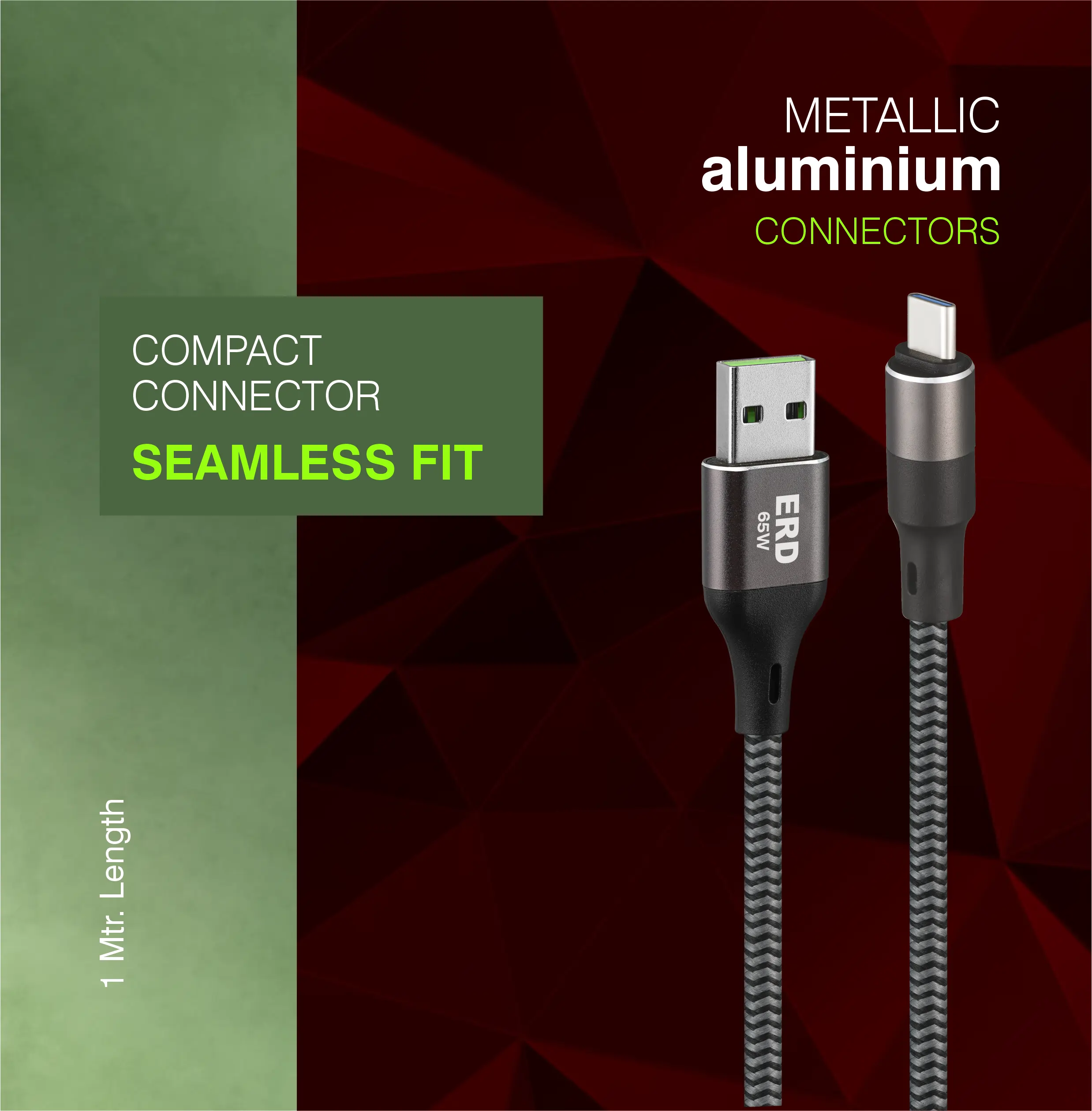 UC 200 USB-C Metal Braided Data Cable - Image 4