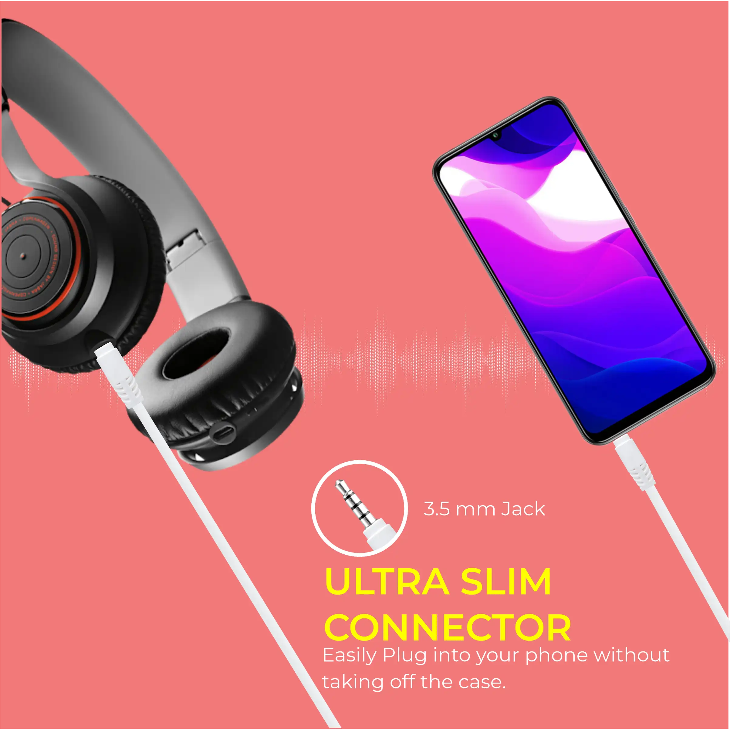 UC-203 4 Pole Mobile Aux Cable 1 Meter - Image 7