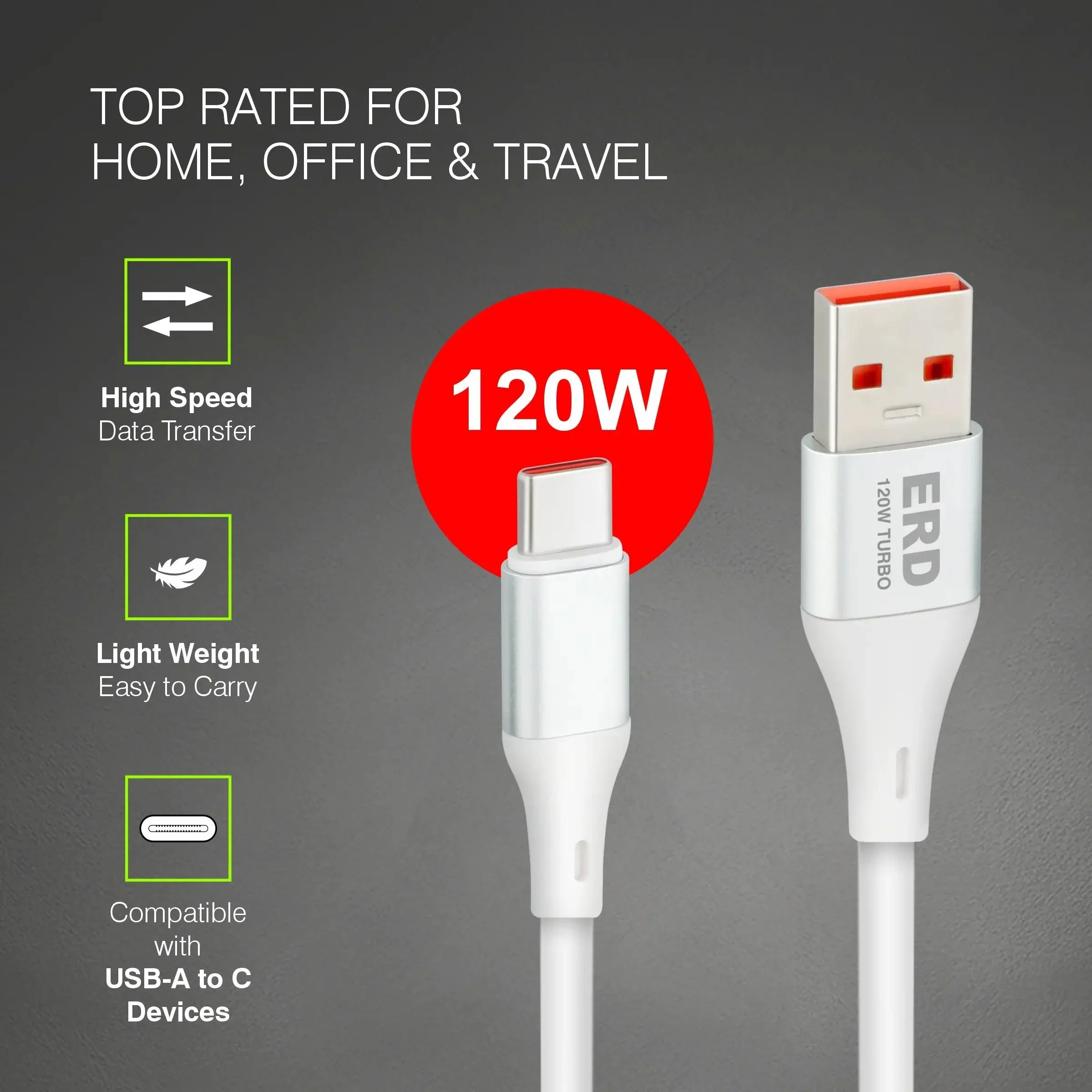 UC-245 USB-C TURBO CABLE MW 120W - Image 5