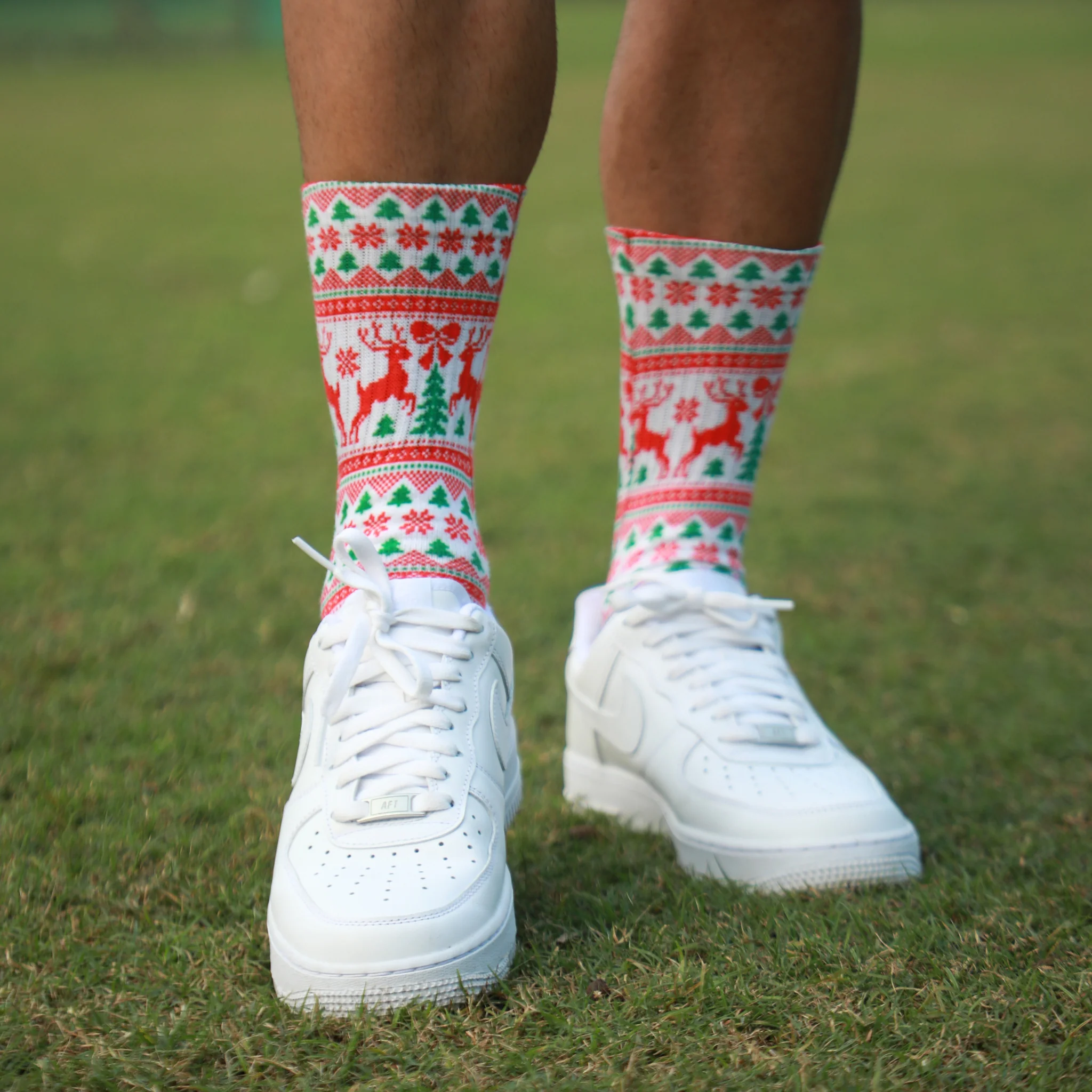 Ugly Christmas Pattern Socks - Image 2