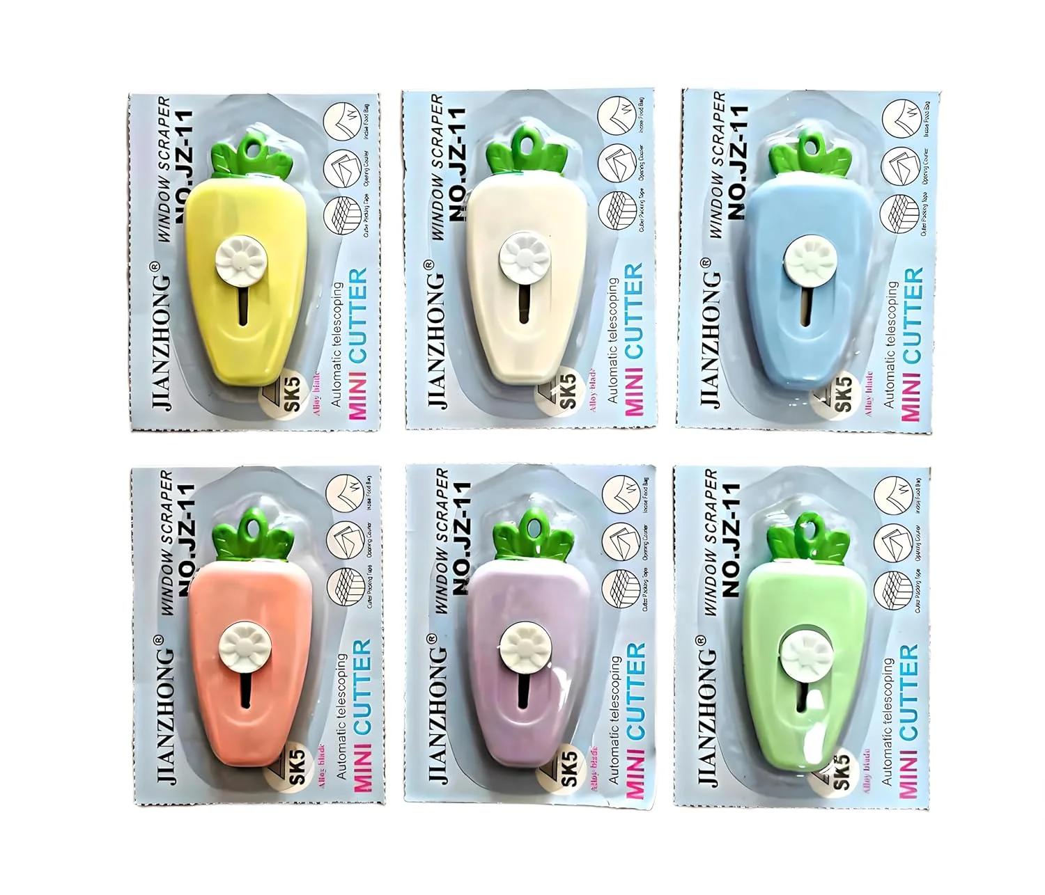 Unbox: Adorable Mini Retractable Box Cutter Set (Pack of 3) – Cute & Portable Utility Knife for Unboxing & Everyday Use - Image 7
