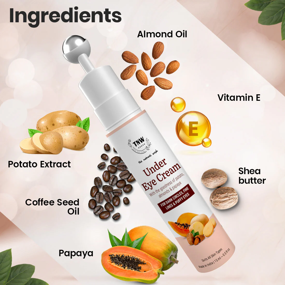 Under Eye Cream ( With Potato and Papaya) (Stock Clearance) - Image 2