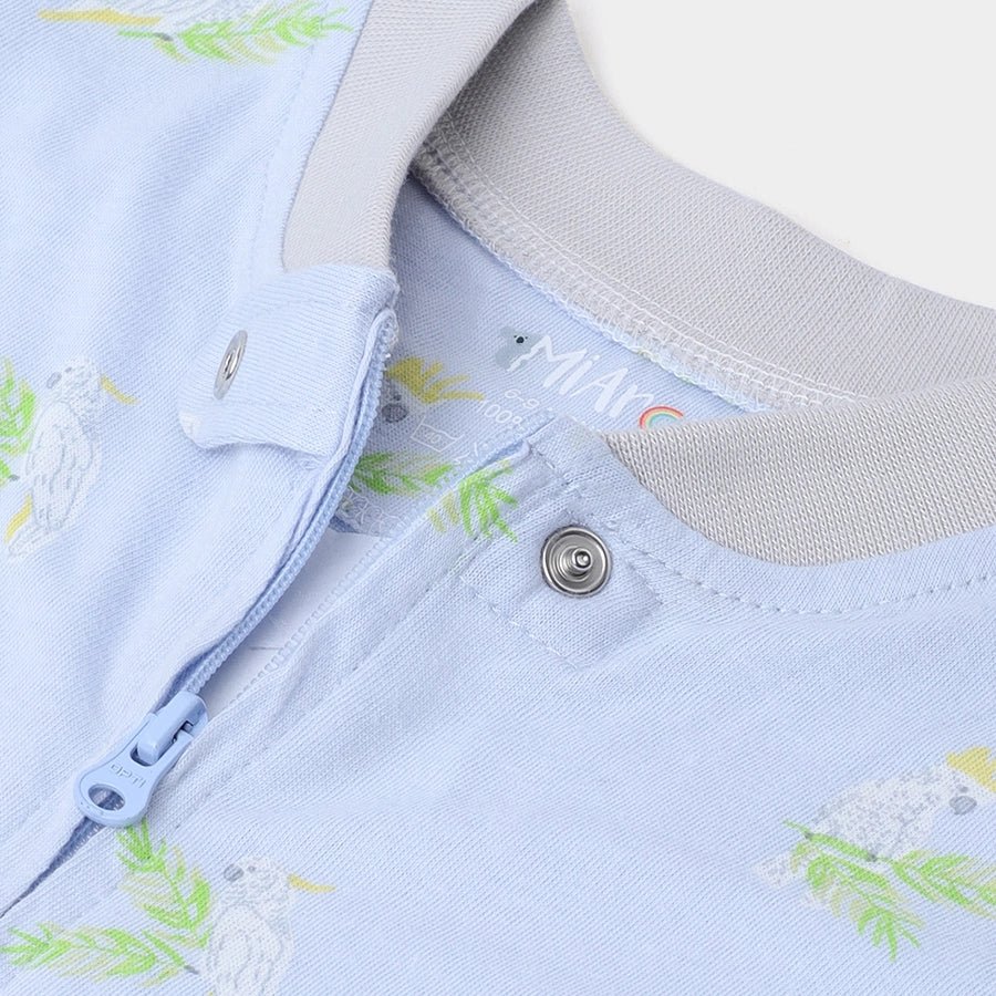 Unisex Floral Print Comfy Baby Sleep Suit (Pack Of 3) - Image 4