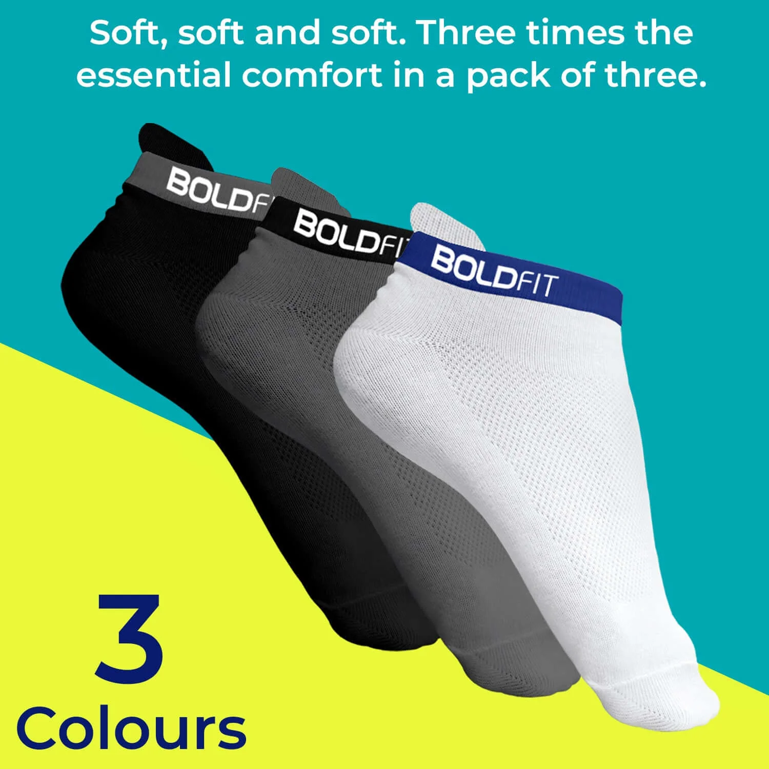 Unisex Socks - Pair of 3 - Image 2
