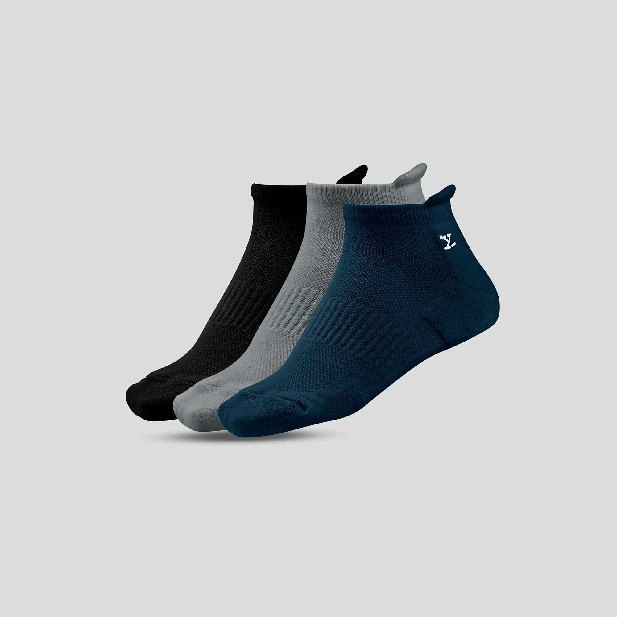 Uno Cotton Stretch Blend Socks (Pack of 3)