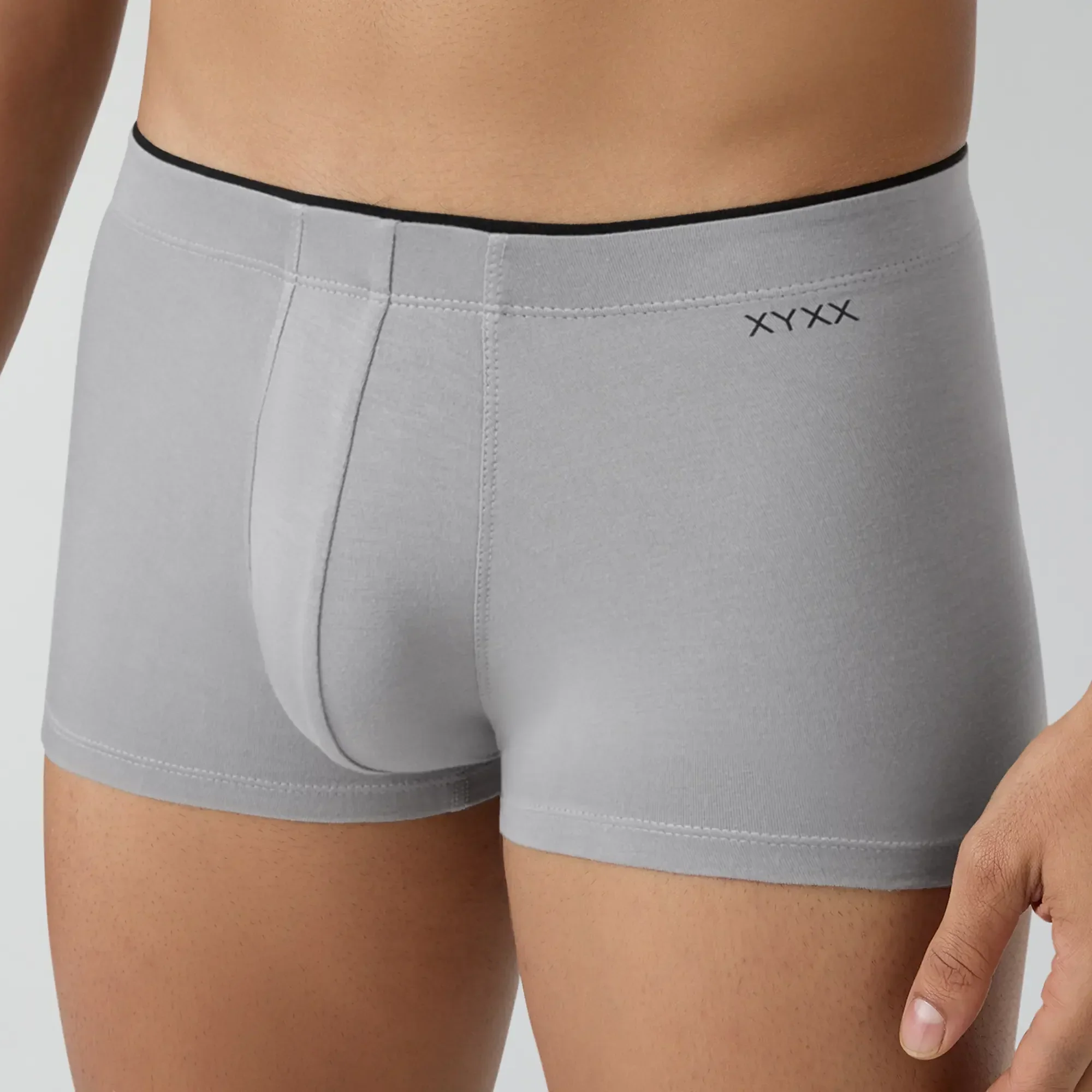 Uno Tencel Modal Trunks Black knight/Ash Grey - Image 3