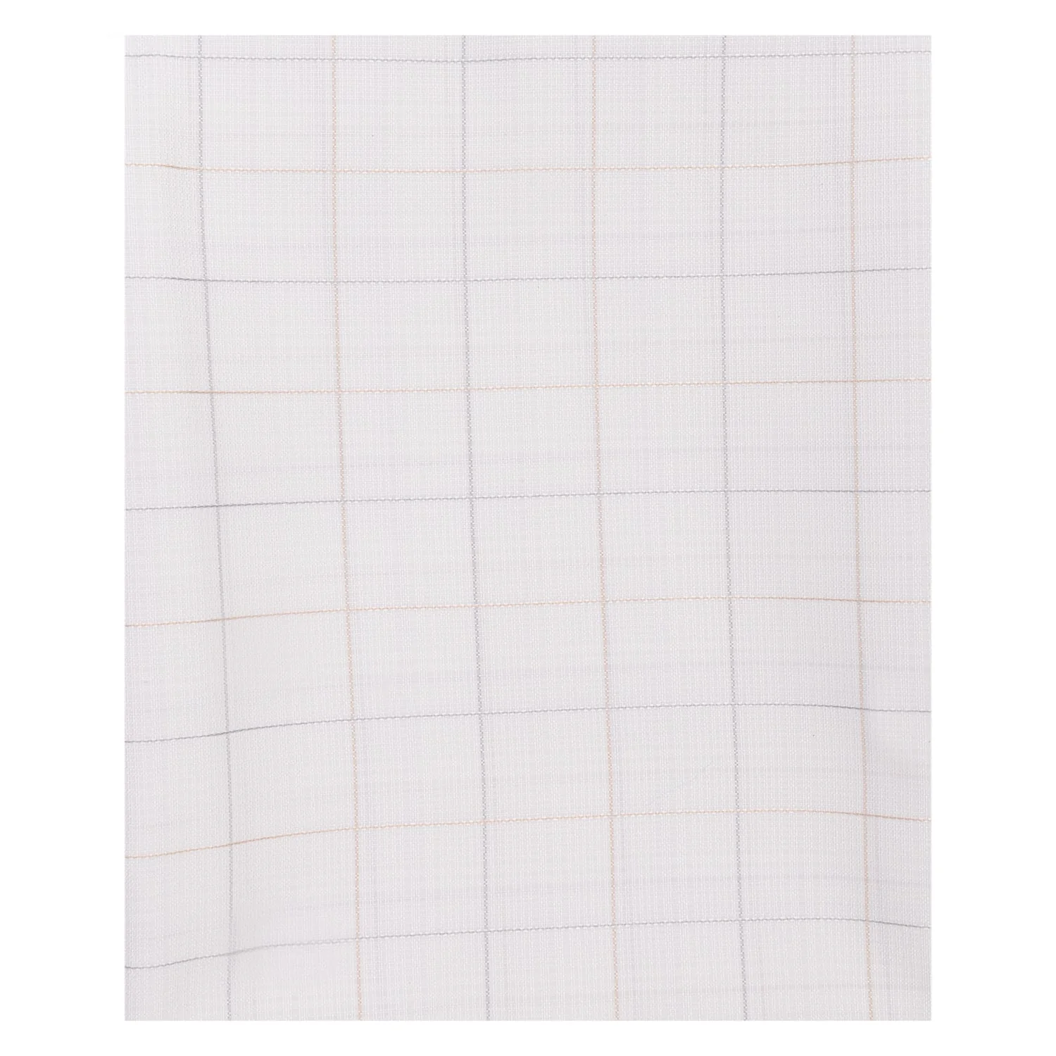 Unstitched PolyBlend Cream Checks Shirt and Black Trouser Fabric Piece Set - Image 2