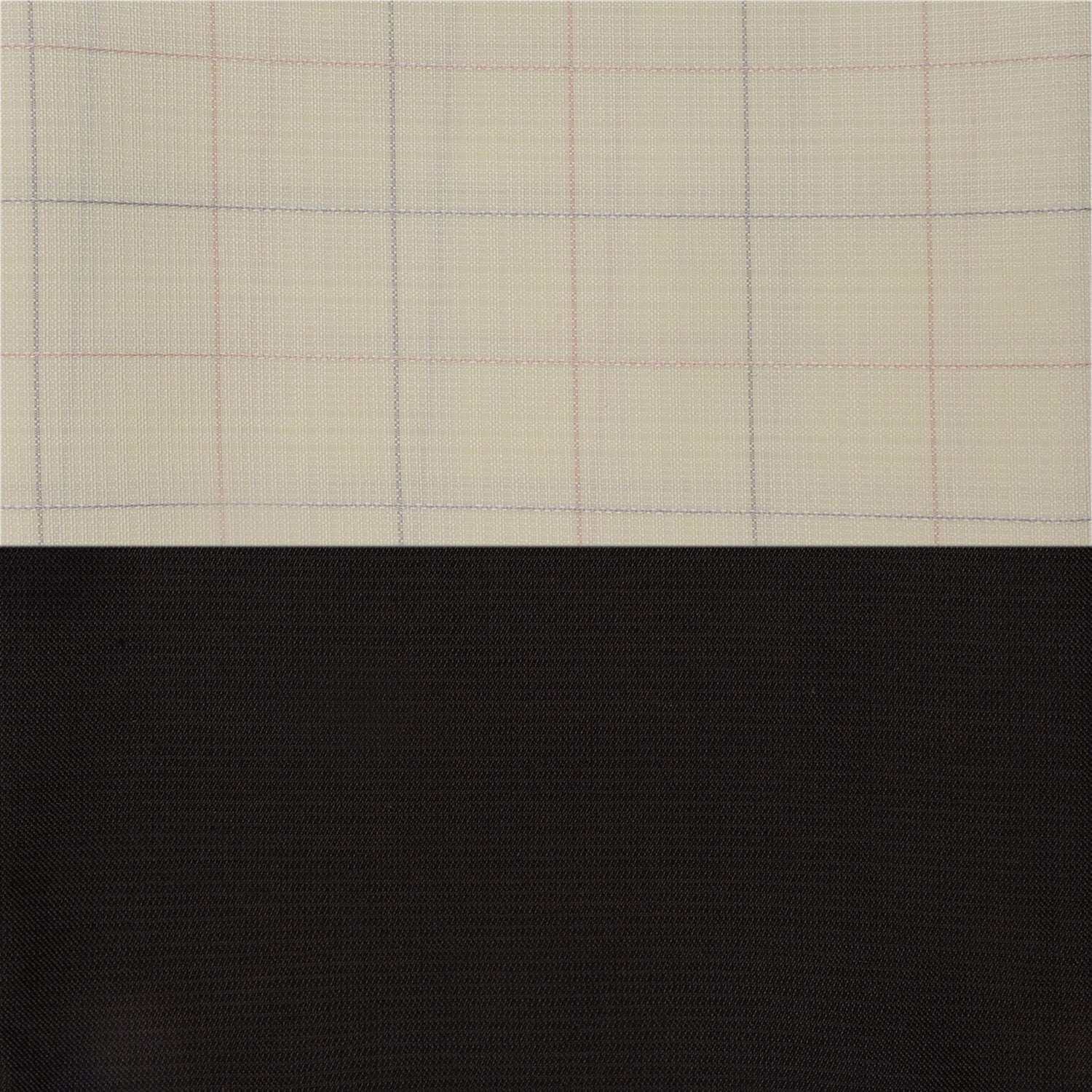 Unstitched PolyBlend Light Yellow Checks Shirt and Black Trouser Fabric Piece Set - Image 4