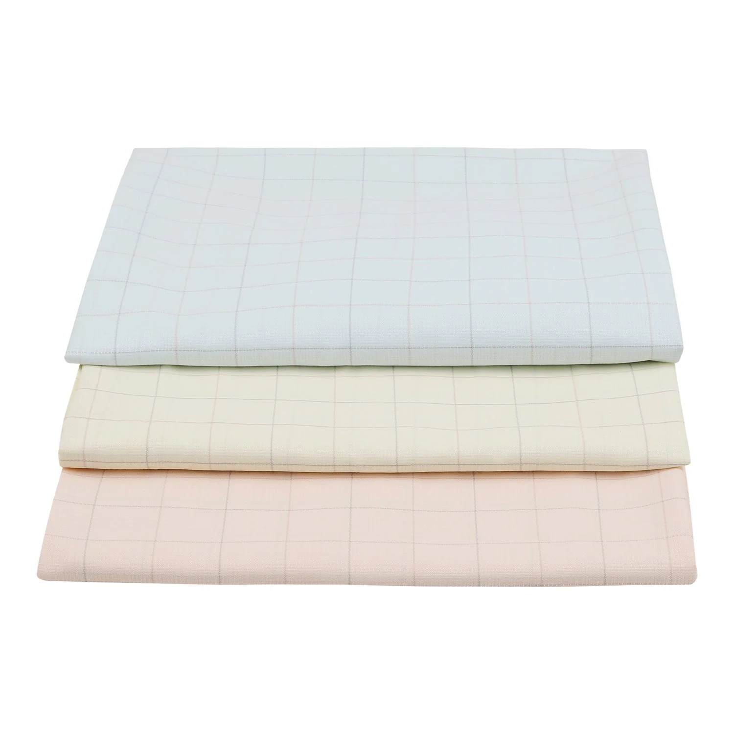 Unstitched PolyBlend Pastel Checks Shirts Combo of 3 Shirt Piece