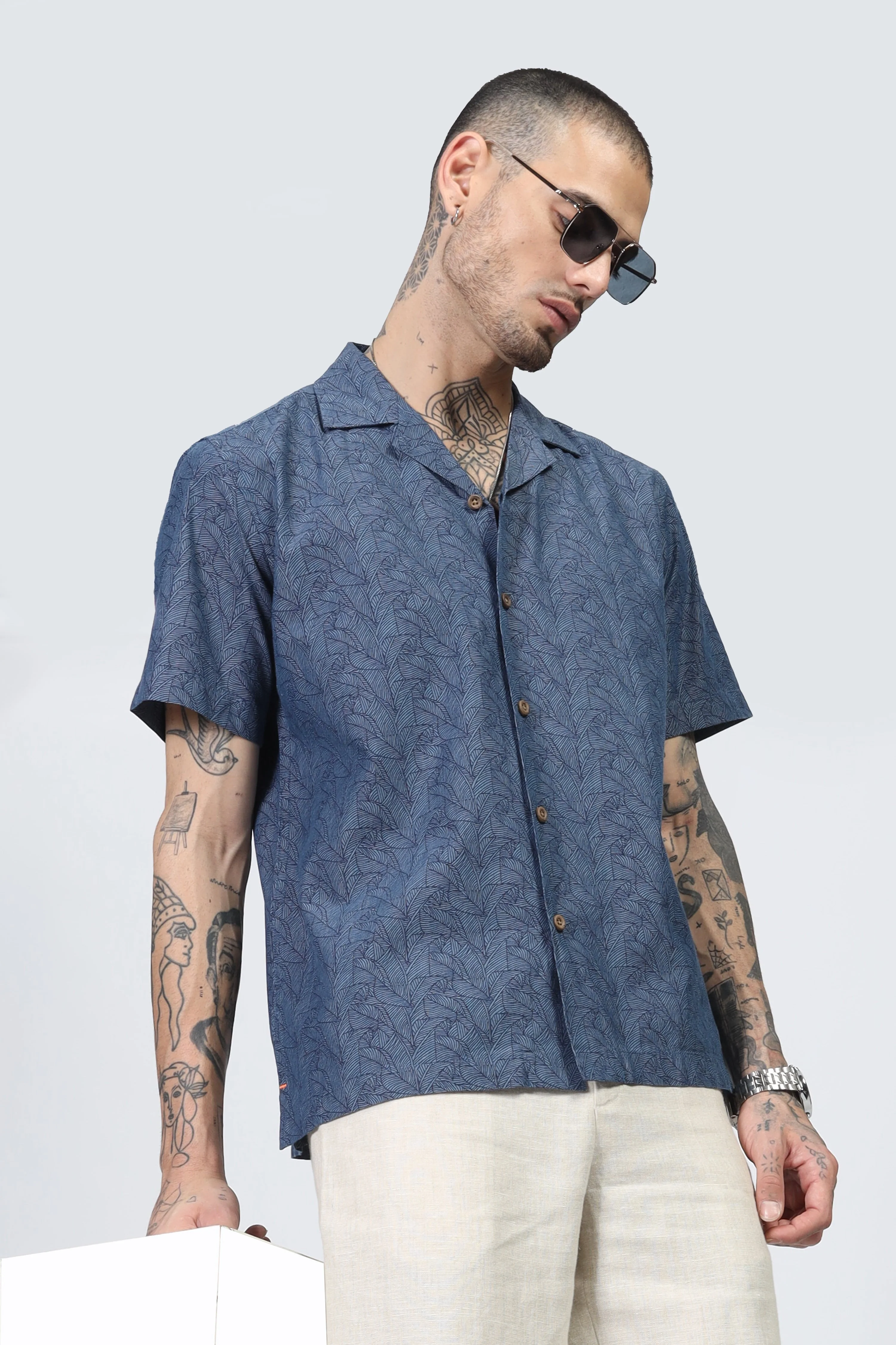 Uri Floral Cuban Collar Shirt - Image 2