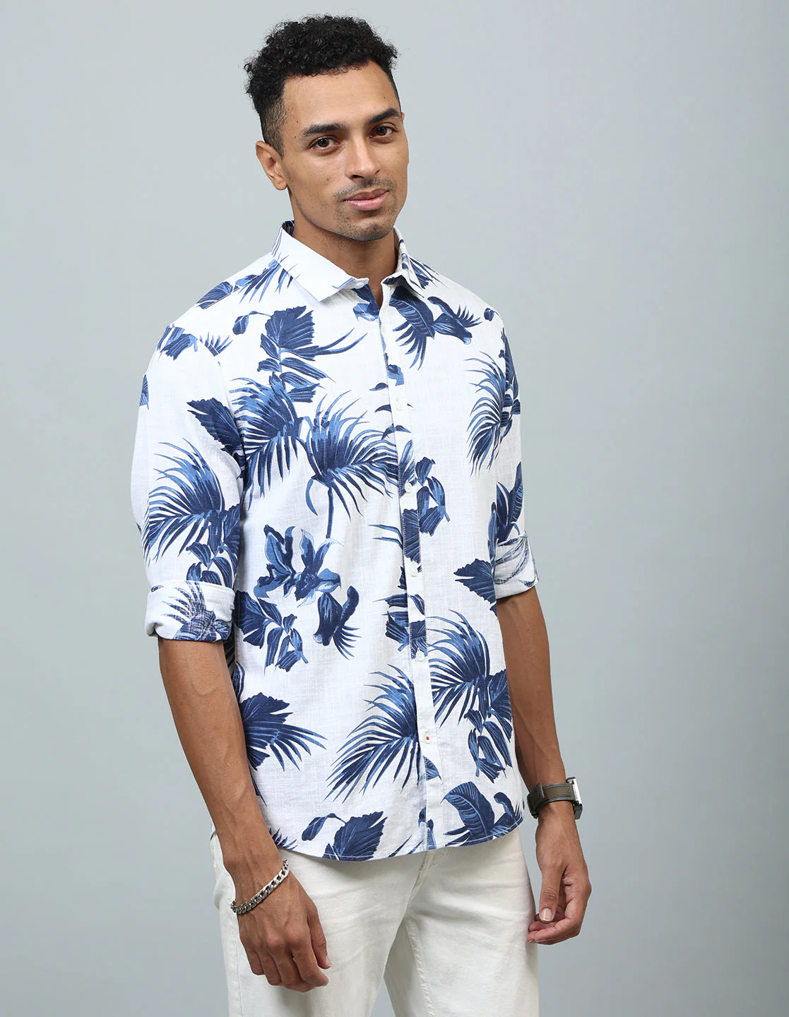 Uri Floral Printed Casual Shirt - Image 2