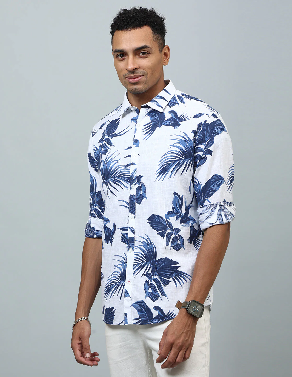 Uri Floral Printed Casual Shirt - Image 4