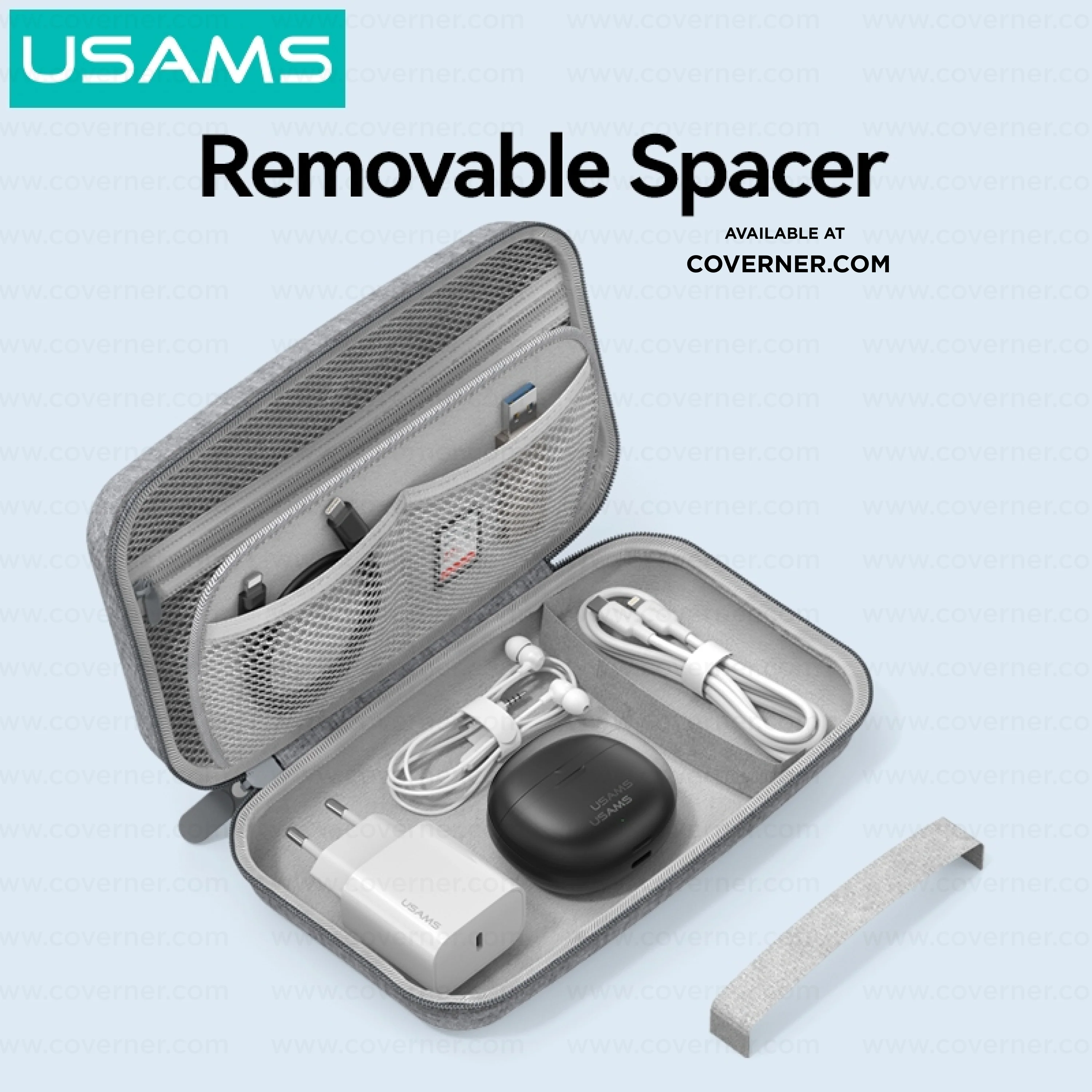 USAMS Hard Shell Organizer – Waterproof & Shockproof Storage Bag | Coverner India - Image 7