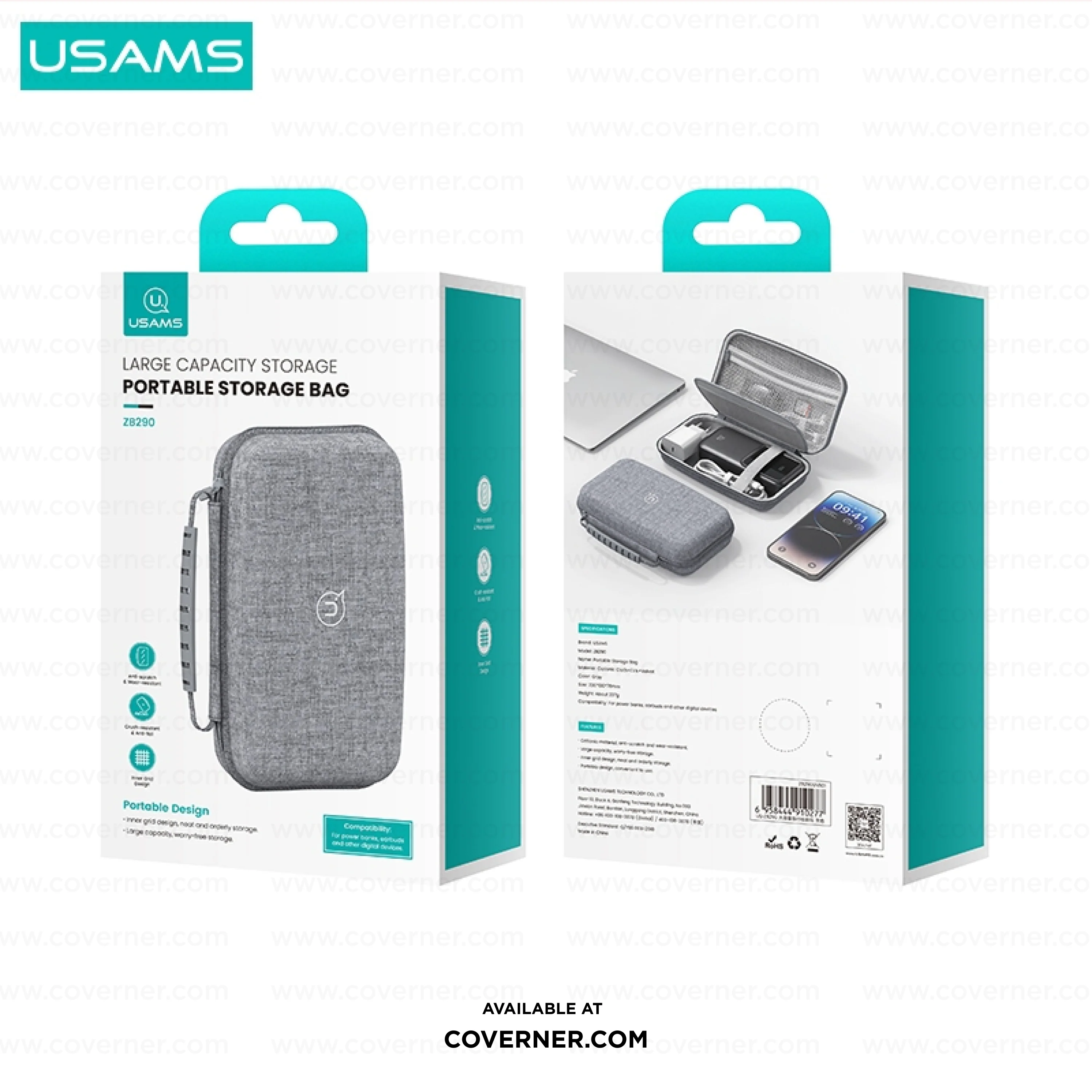 USAMS Hard Shell Organizer – Waterproof & Shockproof Storage Bag | Coverner India - Image 9