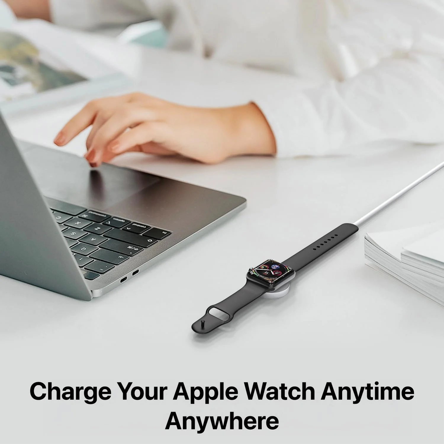 Vaku ® Apple Watch Magnetic Charger To USB-A Cable - Image 5