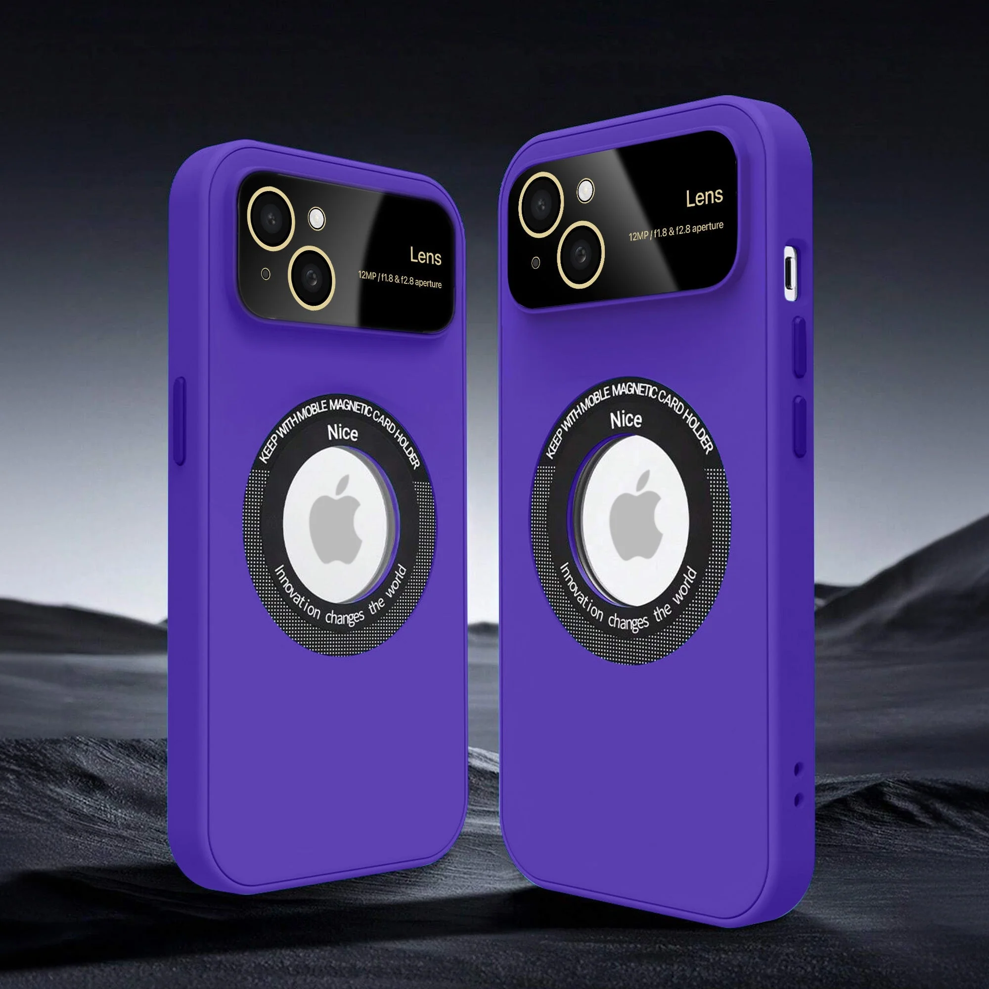 Vaku® Apple iPhone 14 Polarized Magnetic Magpro Camera Lens Protector Logo Hole Back Cover - Image 4