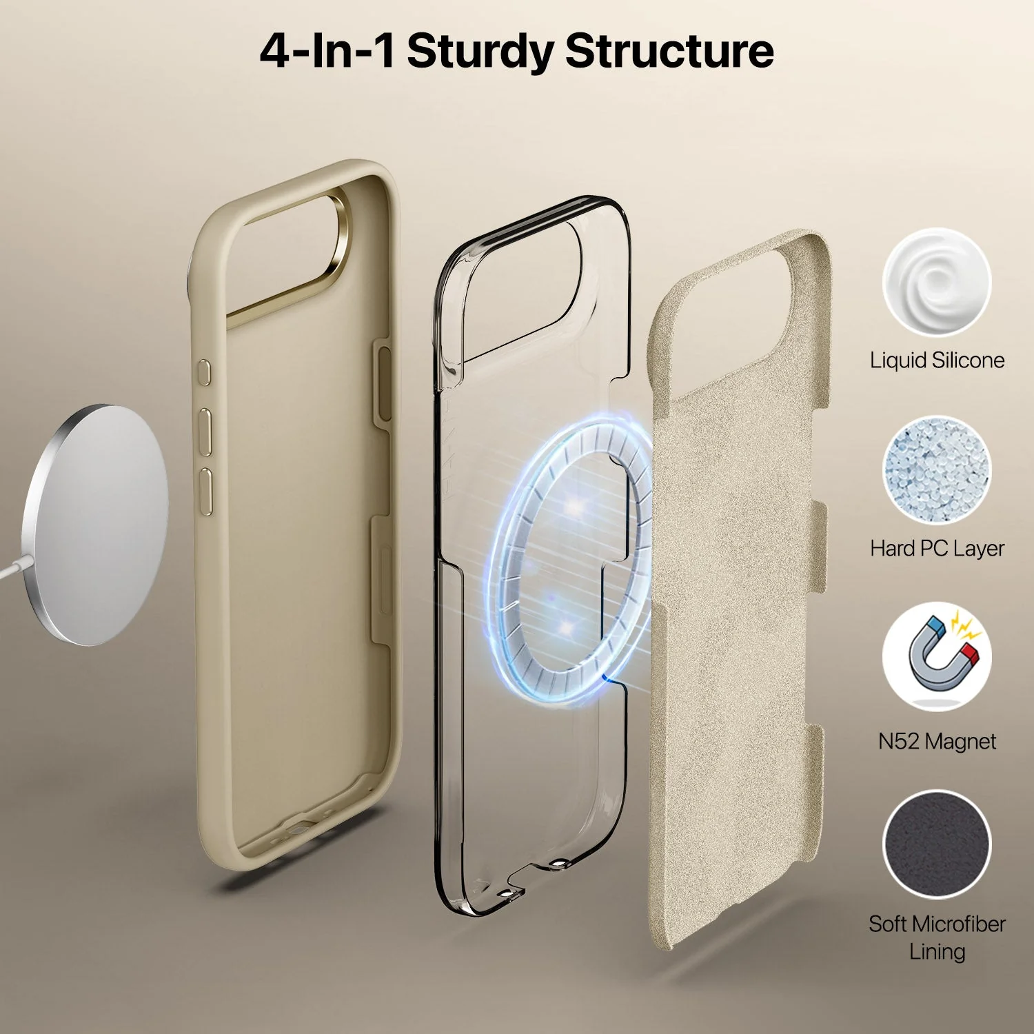 Vaku Luxos ® Apple iPhone 17 Air Liquid Silicone Slim Protective Shockproof Phone Back Cover with Anti-Scratch Microfiber Lining - Image 7