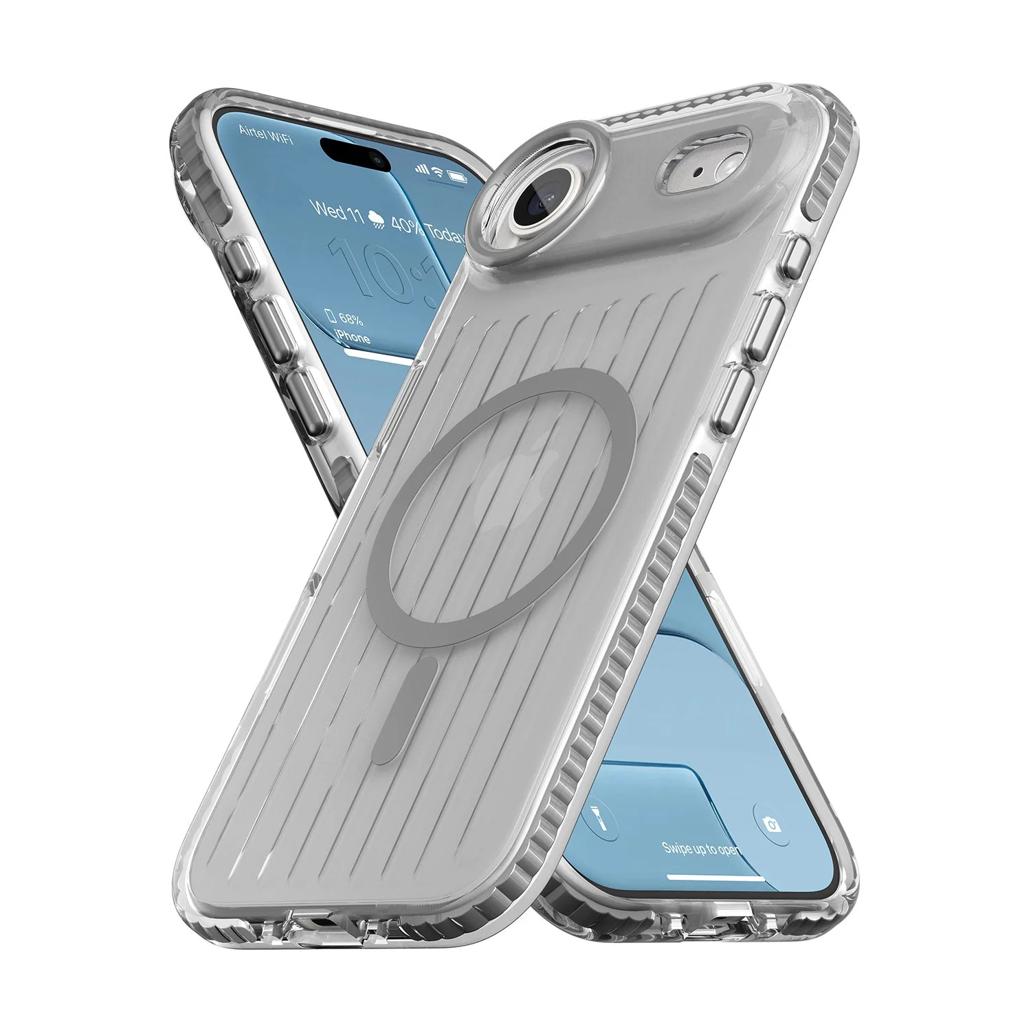 Vaku Luxos ® Apple iPhone 17 Air Zyden Magpro Scratch Resistant Military-Grade Protection Case With Metal Camera Ring Screen Protector Shockproof Back Cover - Image 2