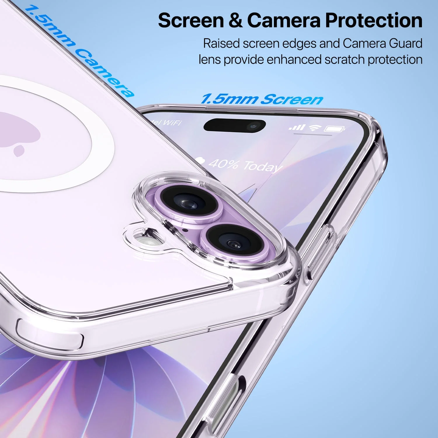 Vaku Luxos ® Apple iPhone 17 Glassy MagPro Clear TPU Shockproof Scratch Resistant Military-Grade Protection Back Cover - Image 4