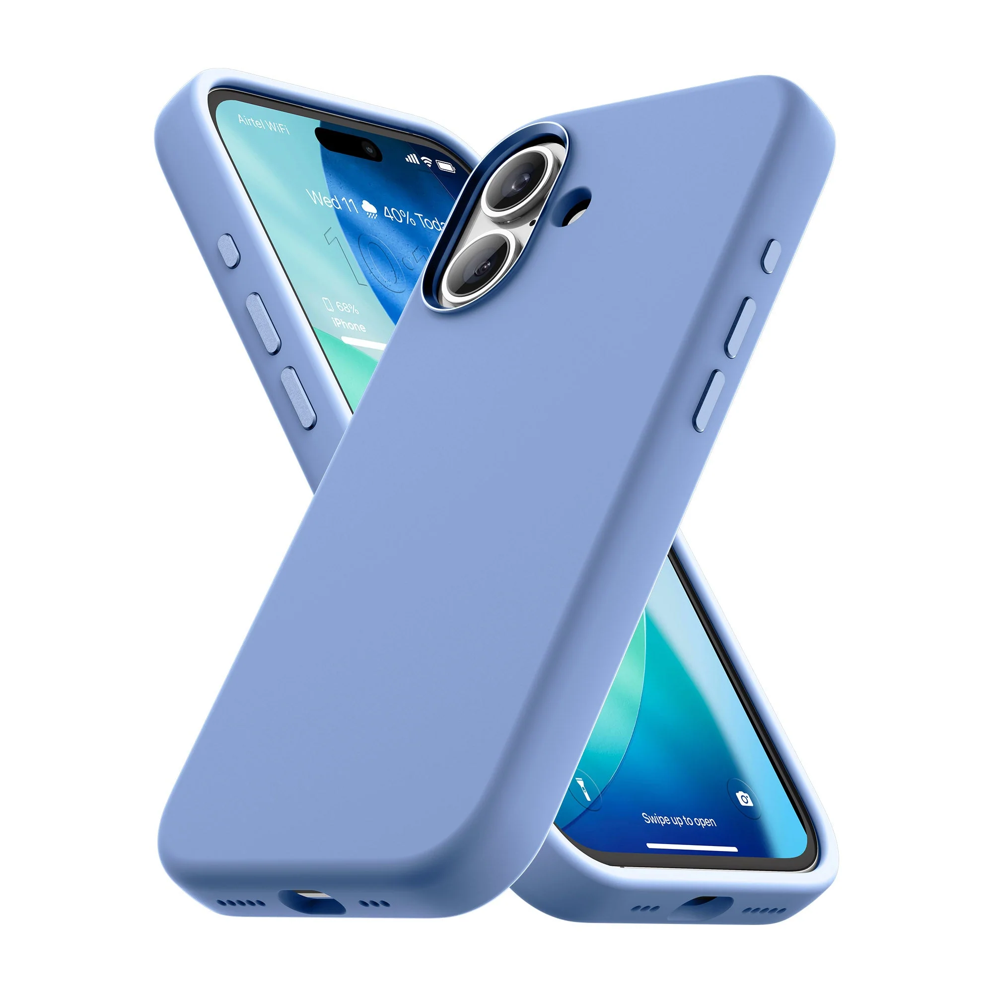 Vaku Luxos ® Apple iPhone 17 Liquid Silicone Slim Protective Shockproof Phone Back Cover with Anti-Scratch Microfiber Lining - Image 3