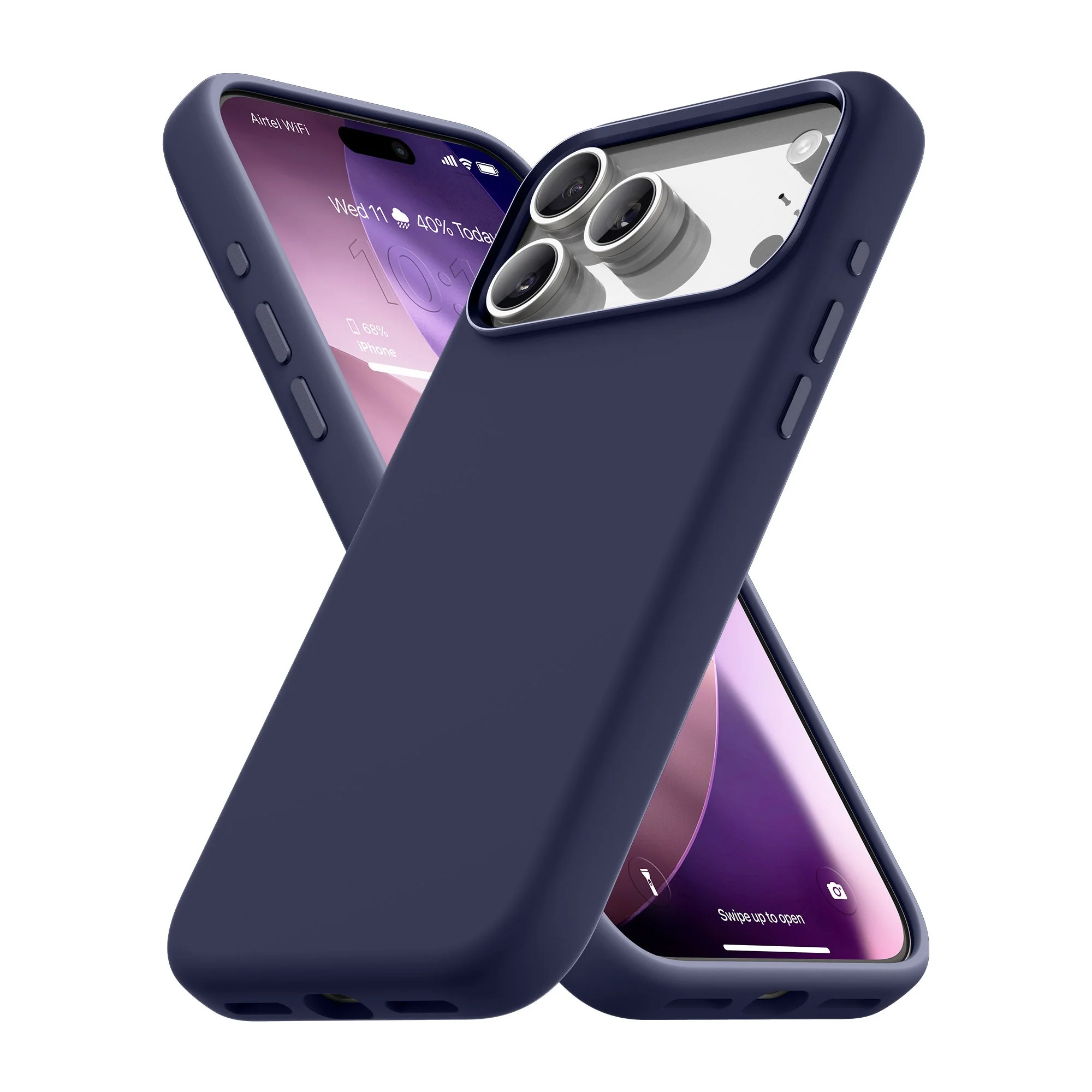 Vaku Luxos ® Apple iPhone 17 Pro Liquid Silicone Slim Protective Shockproof Phone Back Cover with Anti-Scratch Microfiber Lining - Image 4