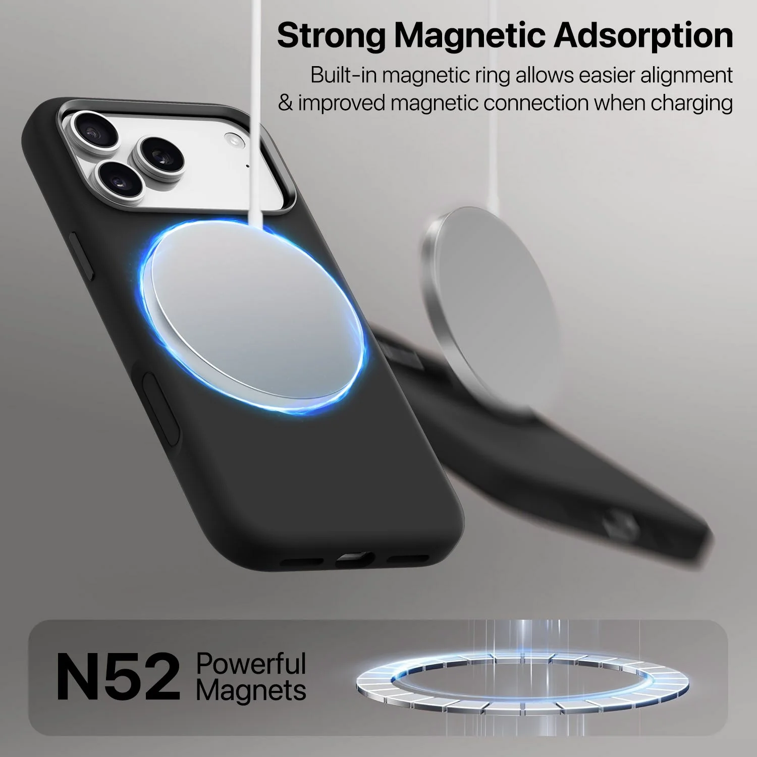Vaku Luxos ® Apple iPhone 17 Pro Liquid Silicone Slim Protective Shockproof Phone Back Cover with Anti-Scratch Microfiber Lining - Image 5